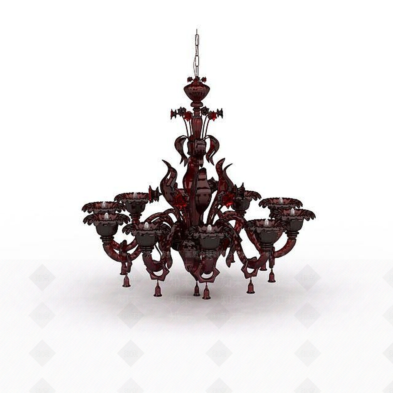 现代复古吊灯3D模型下载【ID:1196709577】