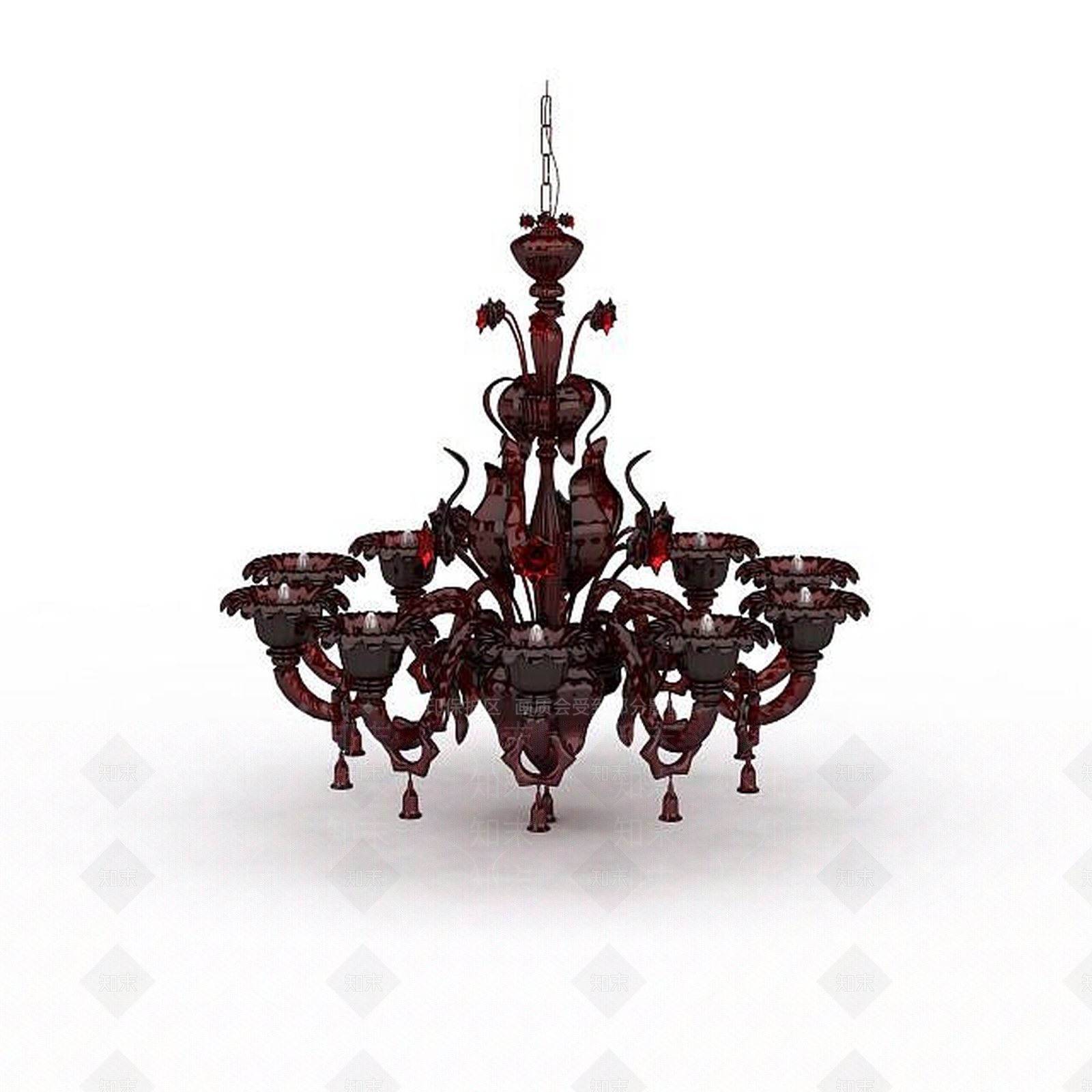 现代复古吊灯3D模型下载【ID:1196709577】