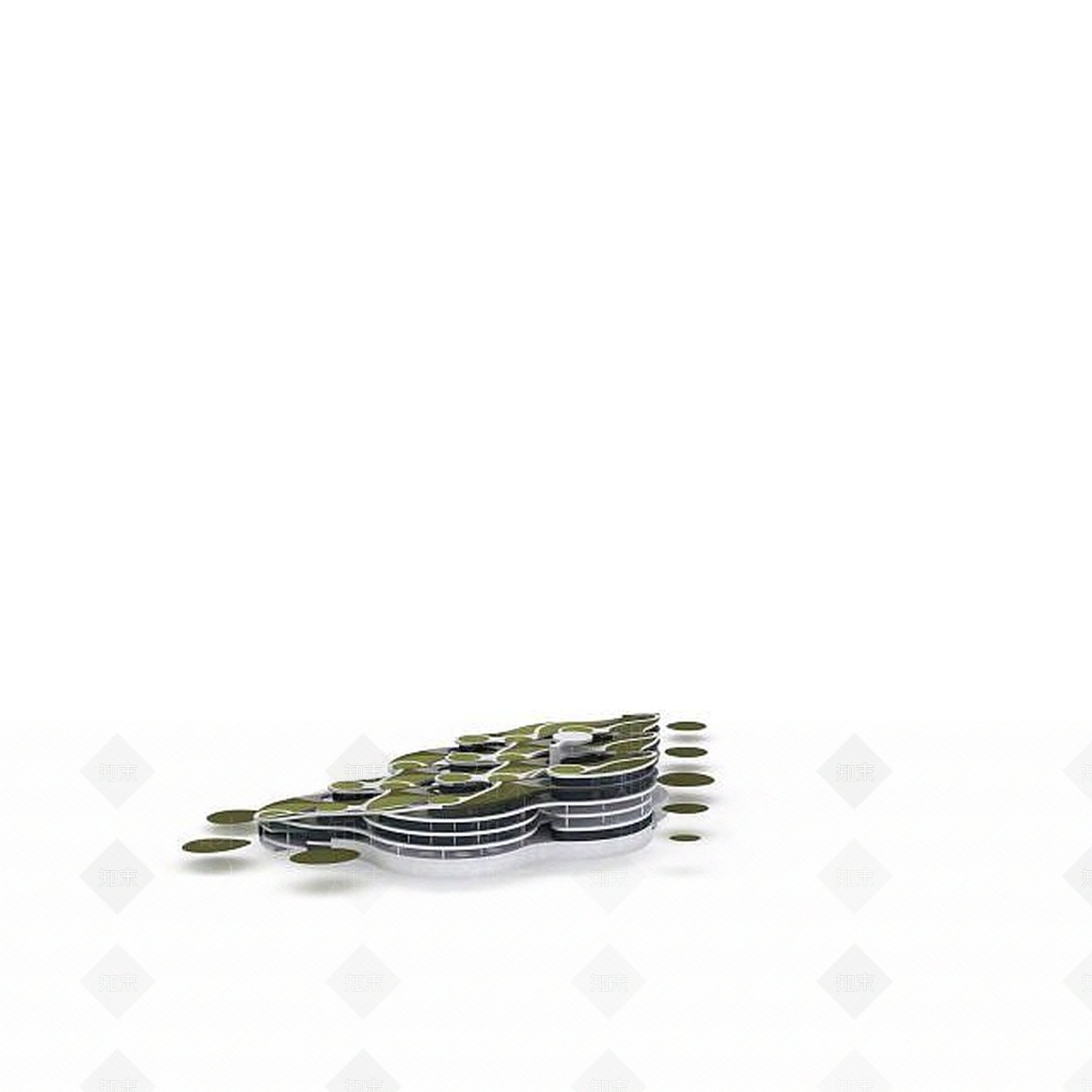 现代博物馆大楼3D模型下载【ID:1196710141】