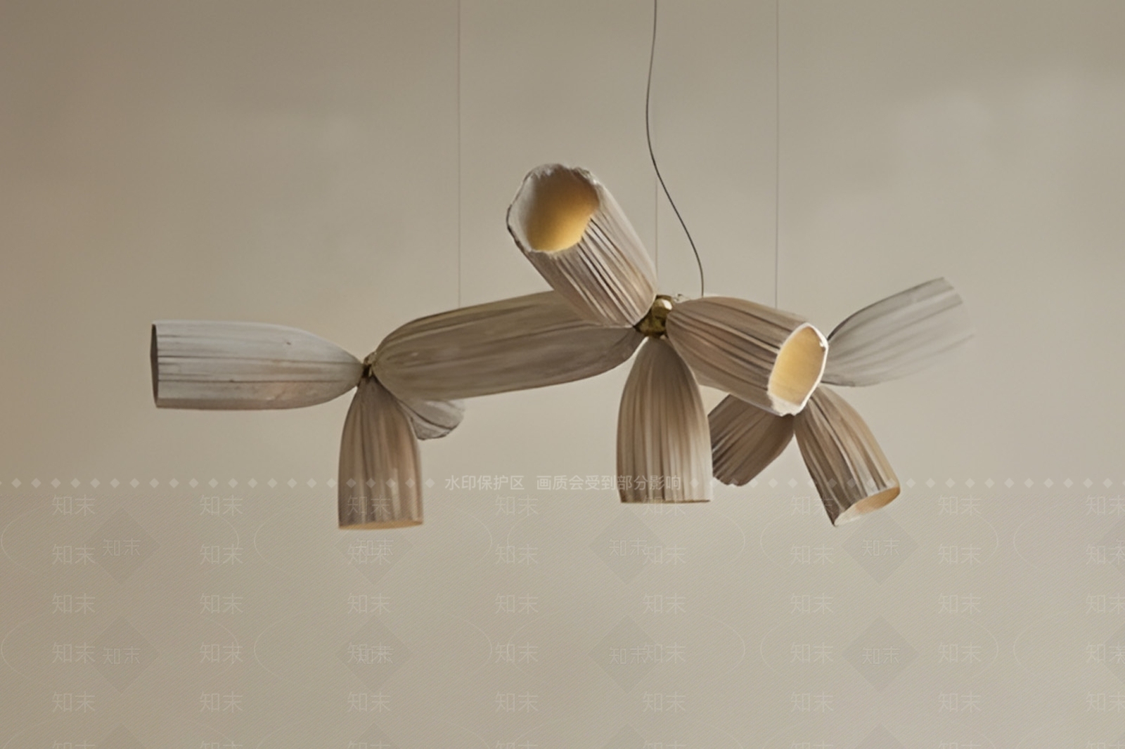 现代艺术吊灯3D模型下载【ID:1196710430】