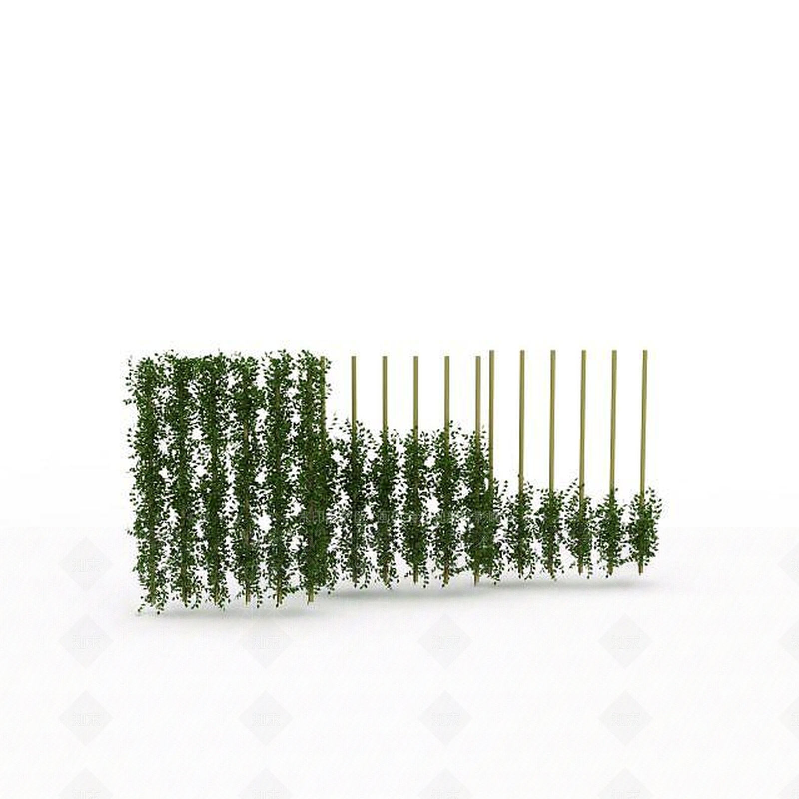 现代藤蔓植物3D模型下载【ID:1196710406】
