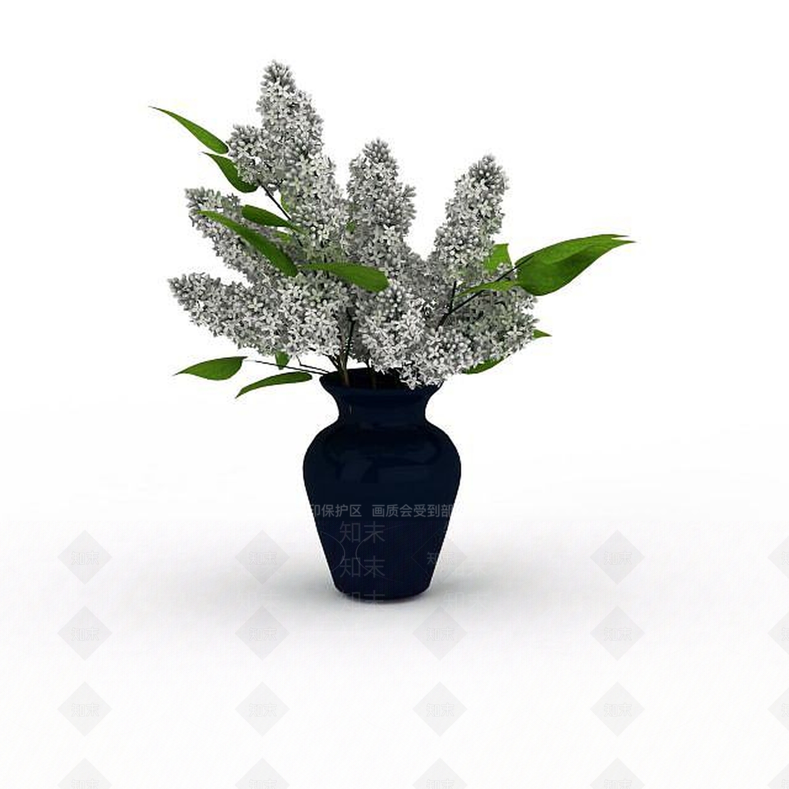 现代室内花瓶插花3D模型下载【ID:1196710429】
