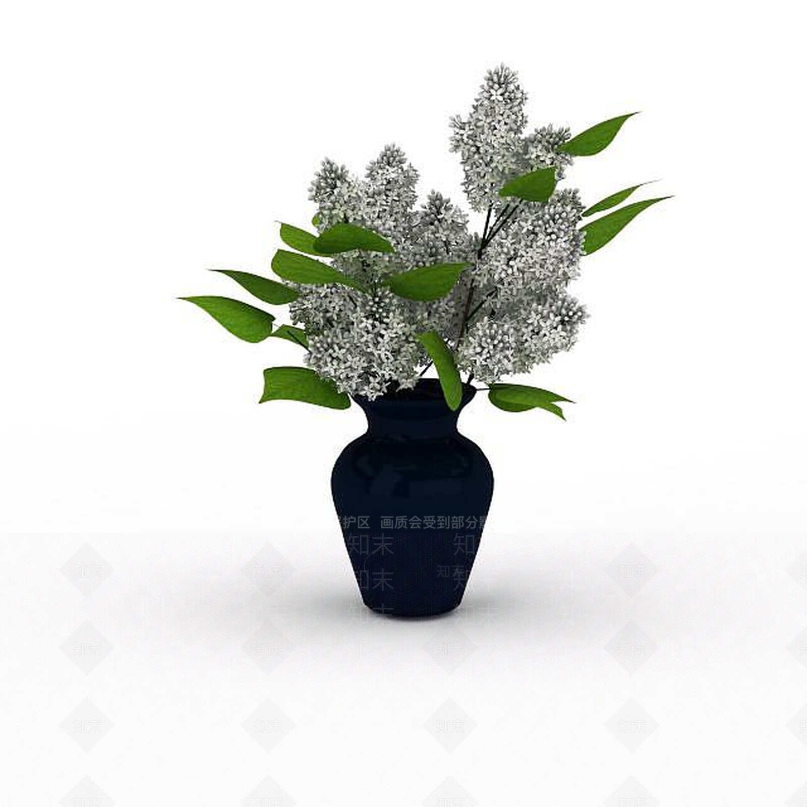 现代室内花瓶插花3D模型下载【ID:1196710429】