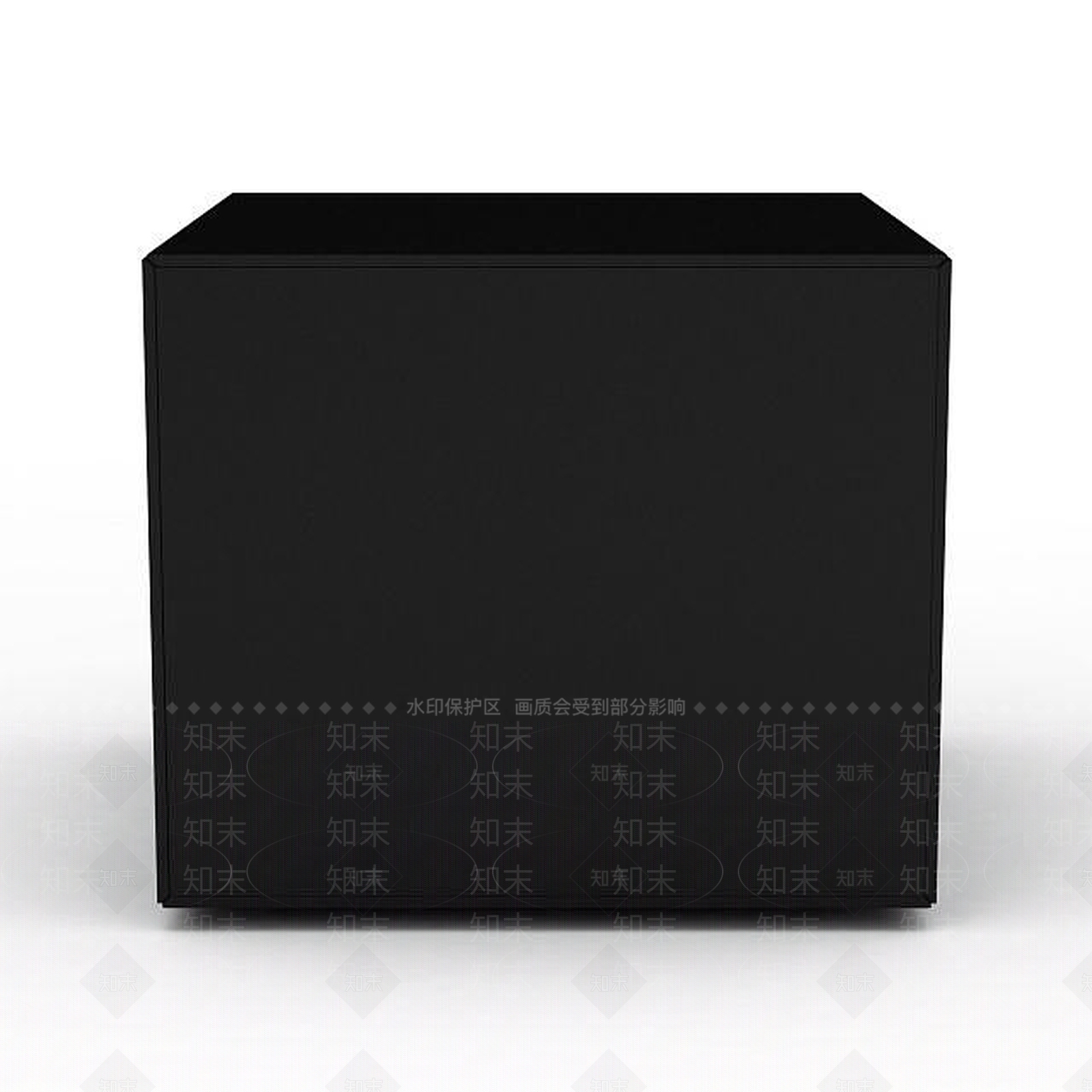 现代黑色床头几3D模型下载【ID:1196711821】