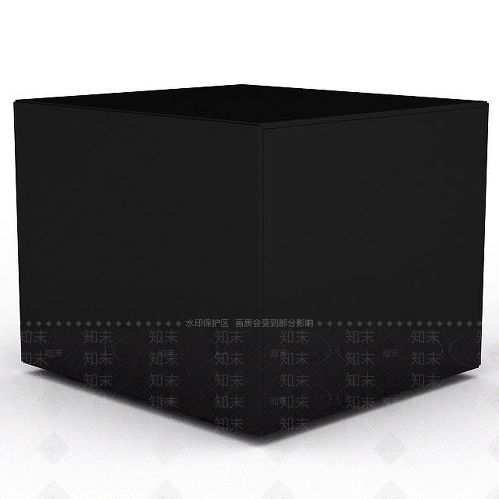 现代黑色床头几3D模型下载【ID:1196711821】