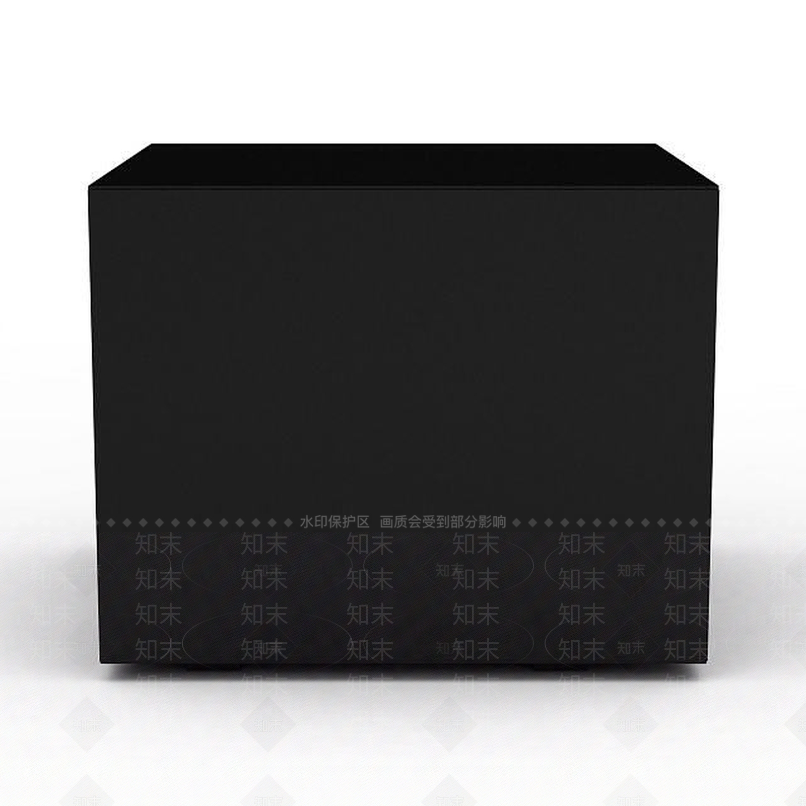 现代黑色床头几3D模型下载【ID:1196711821】