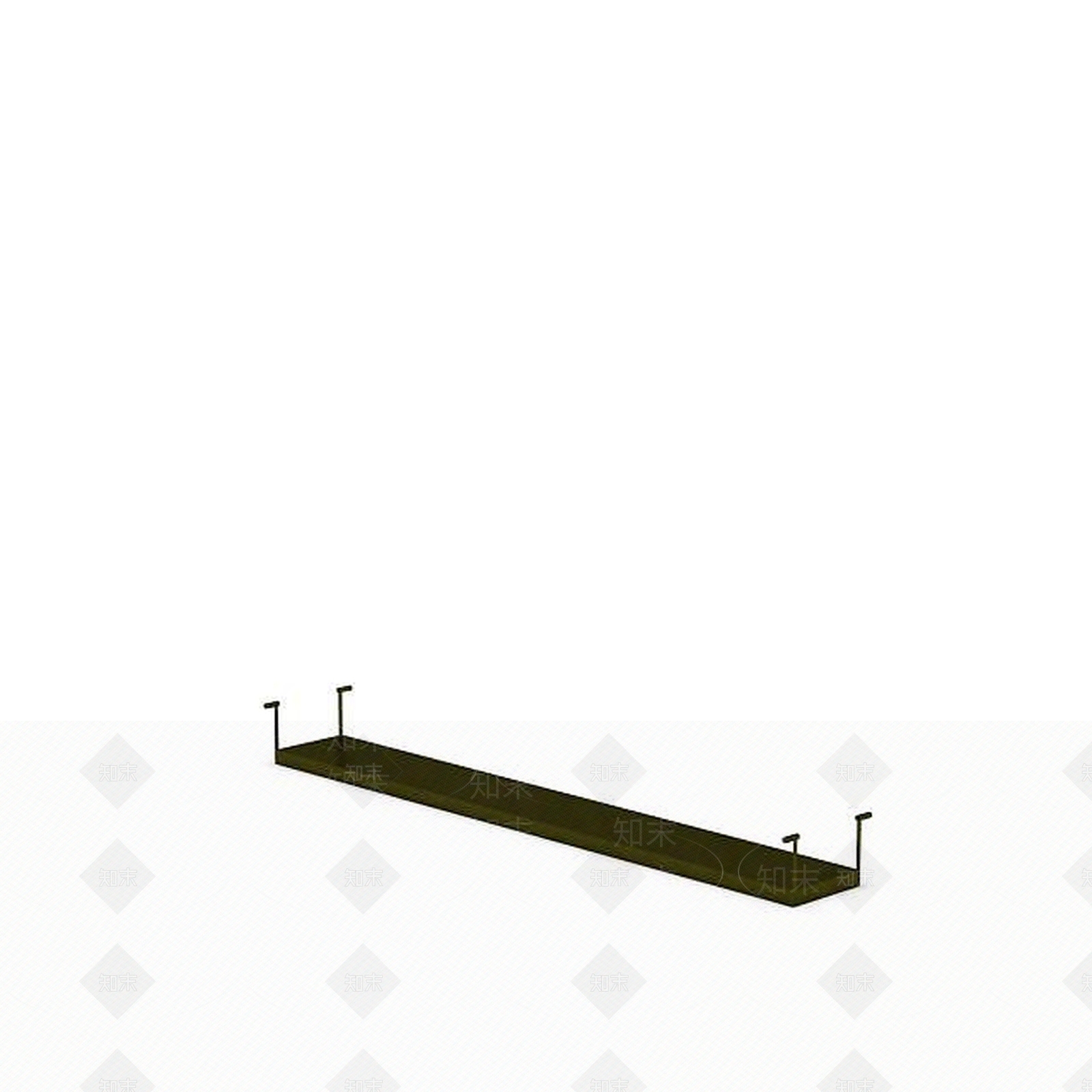 现代简易长桌3D模型下载【ID:1196711979】