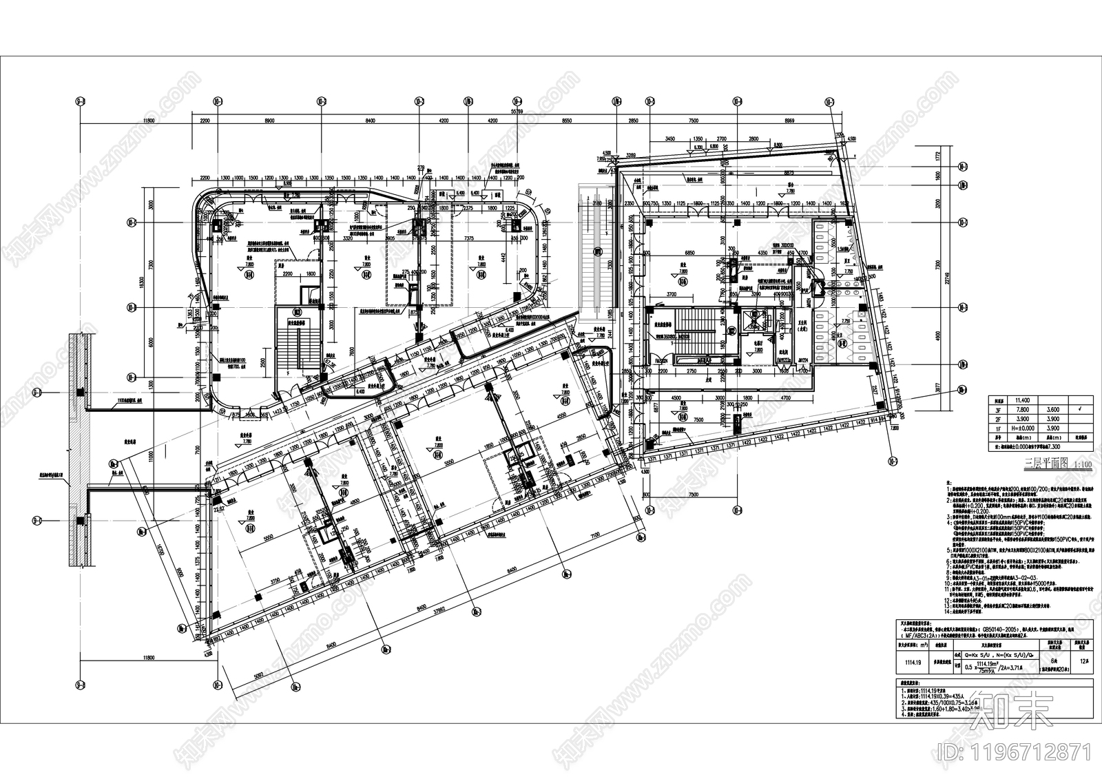 现代新中式商业街cad施工图下载【ID:1196712871】