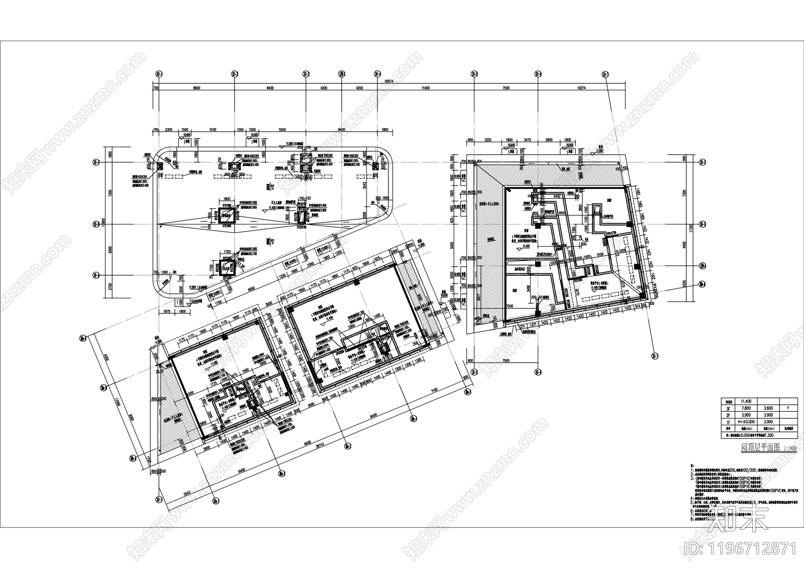 现代新中式商业街cad施工图下载【ID:1196712871】