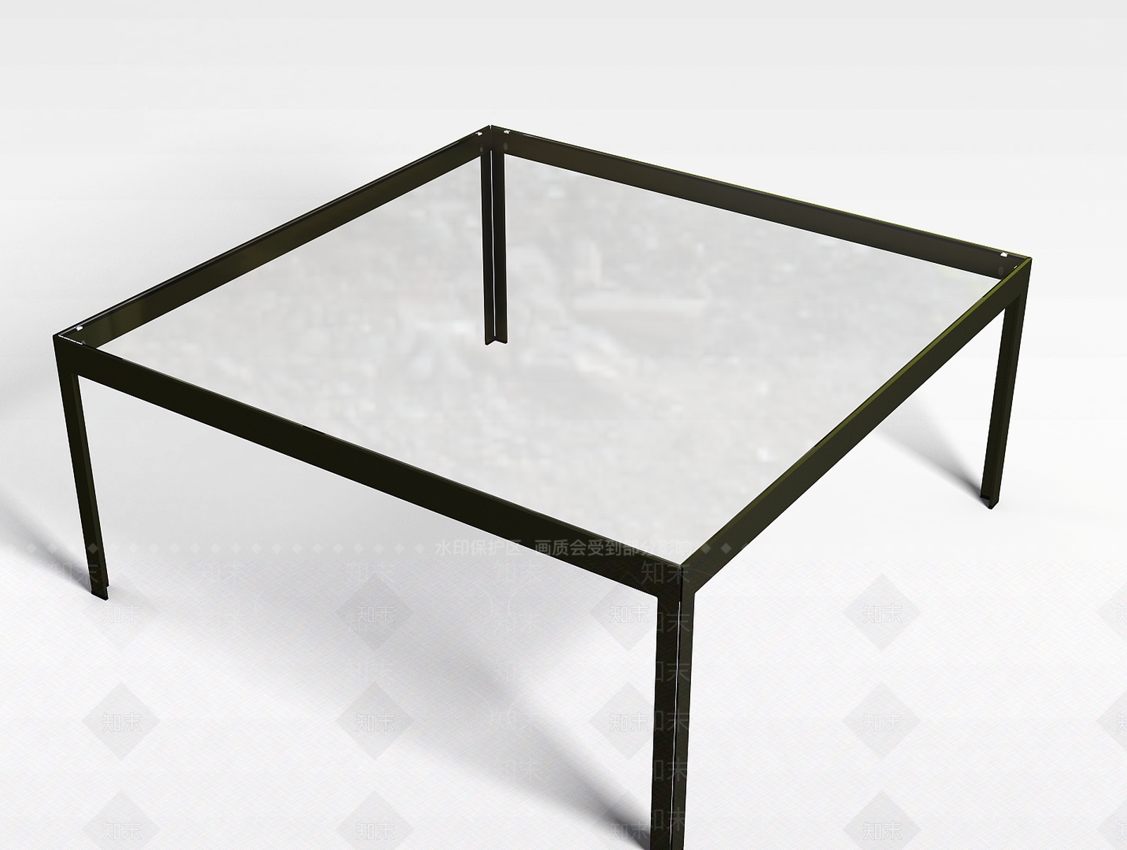 现代简易方形桌子3D模型下载【ID:1196713394】
