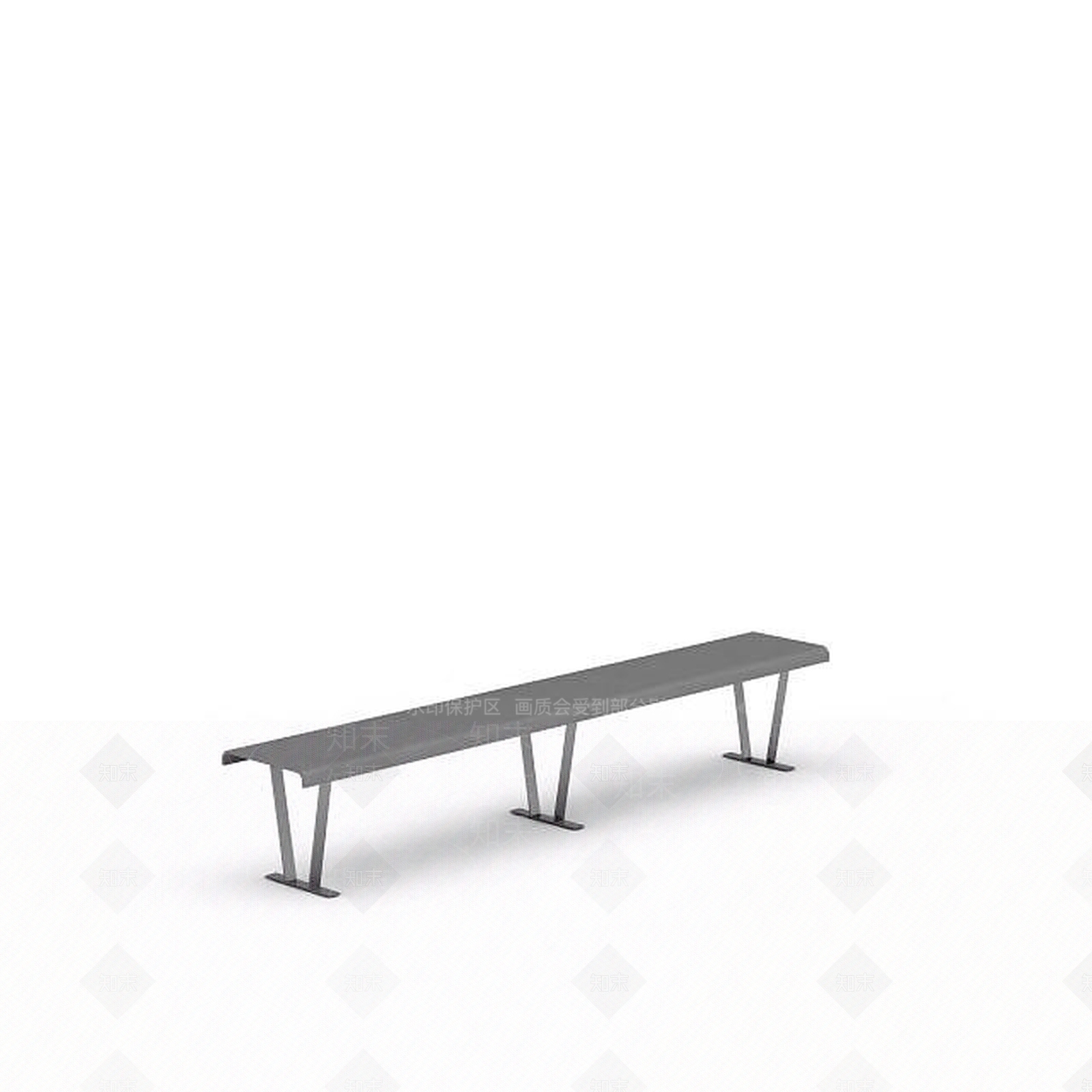 现代公园长椅3D模型下载【ID:1196713840】