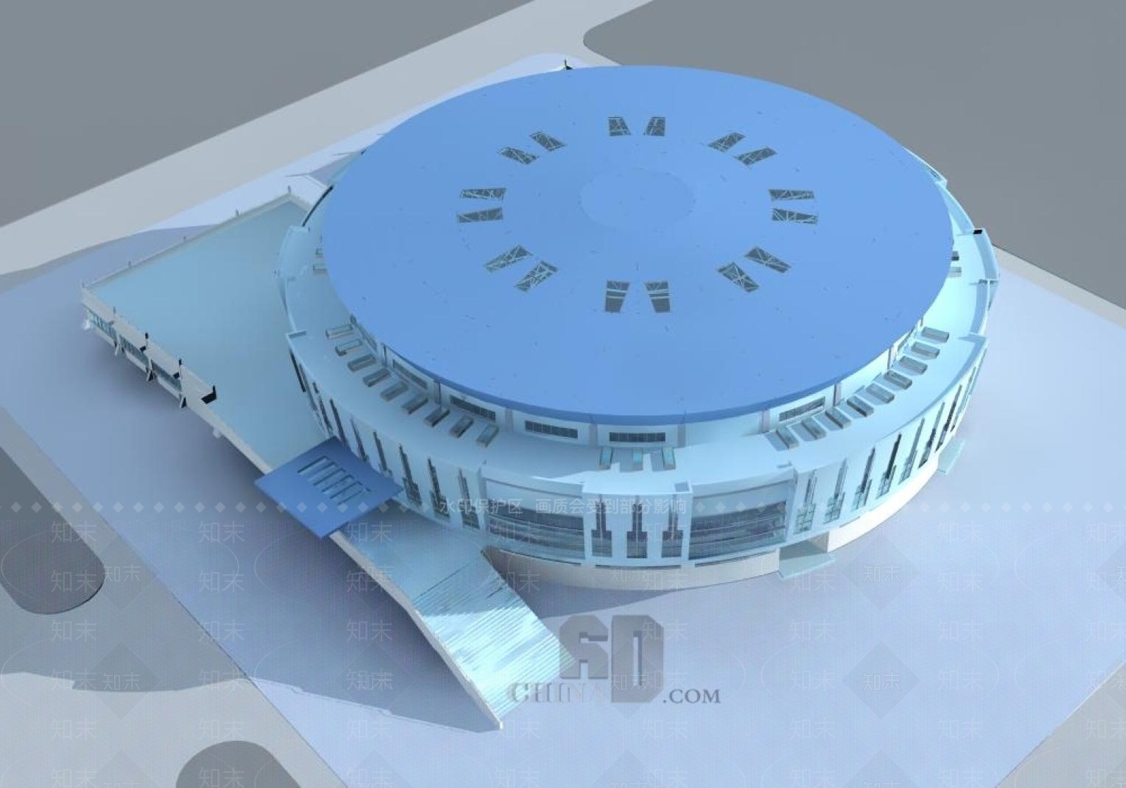 现代会展中心3D模型下载【ID:1196715182】