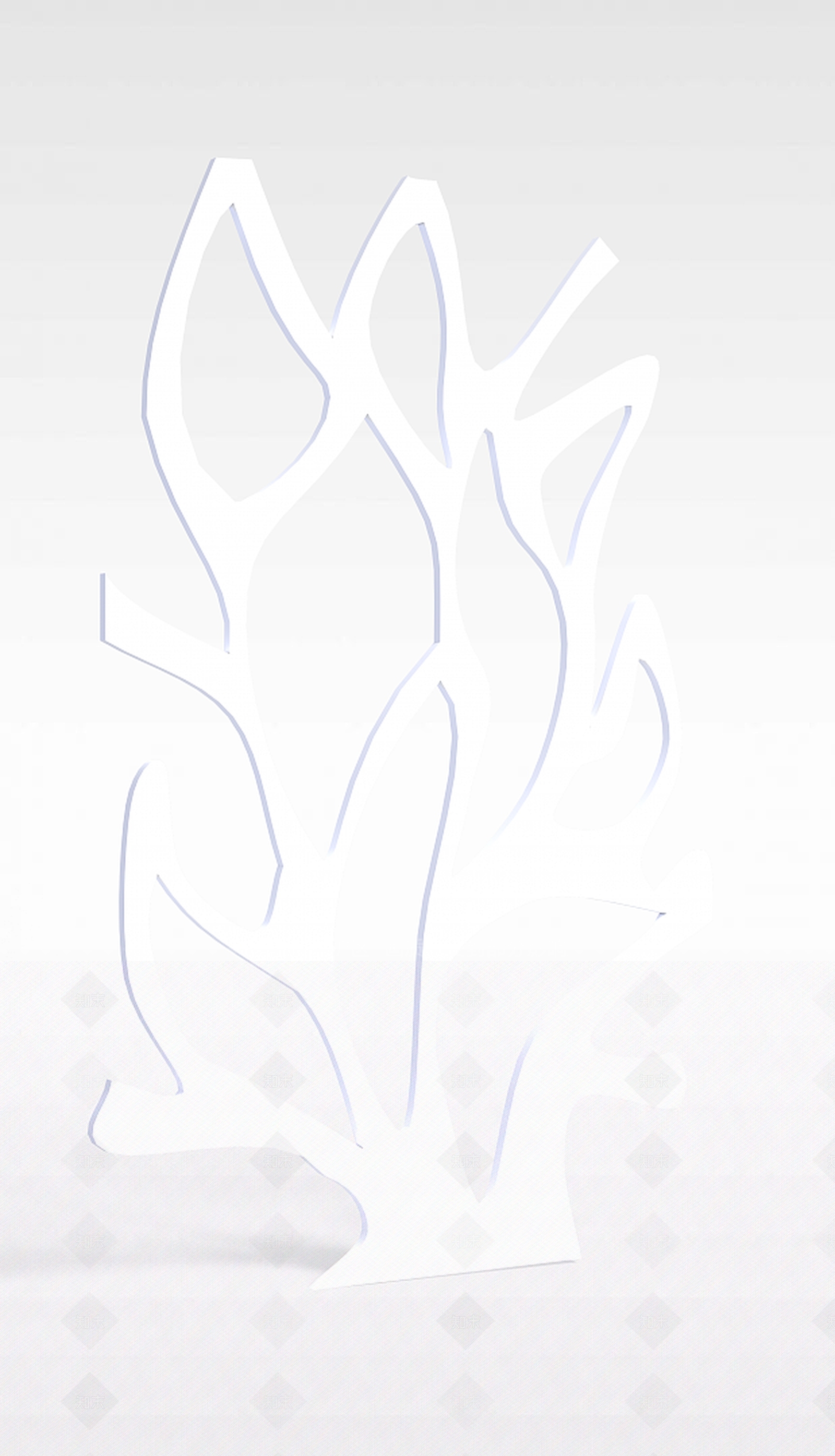 现代树叶型隔断3D模型下载【ID:1196715342】