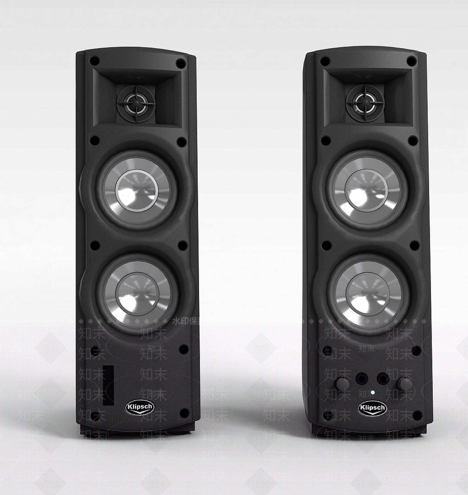 现代黑色音响组合3D模型下载【ID:1196716640】