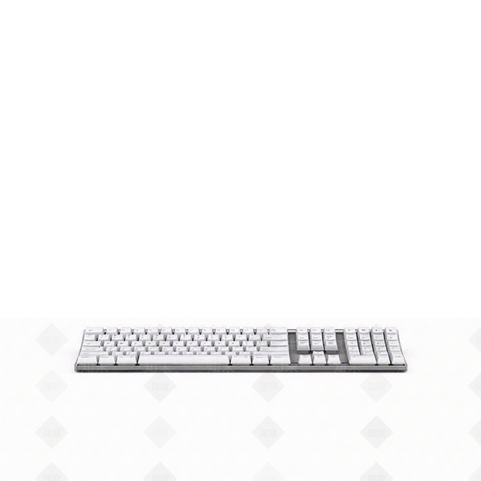 现代白色键盘3D模型下载【ID:1196716972】