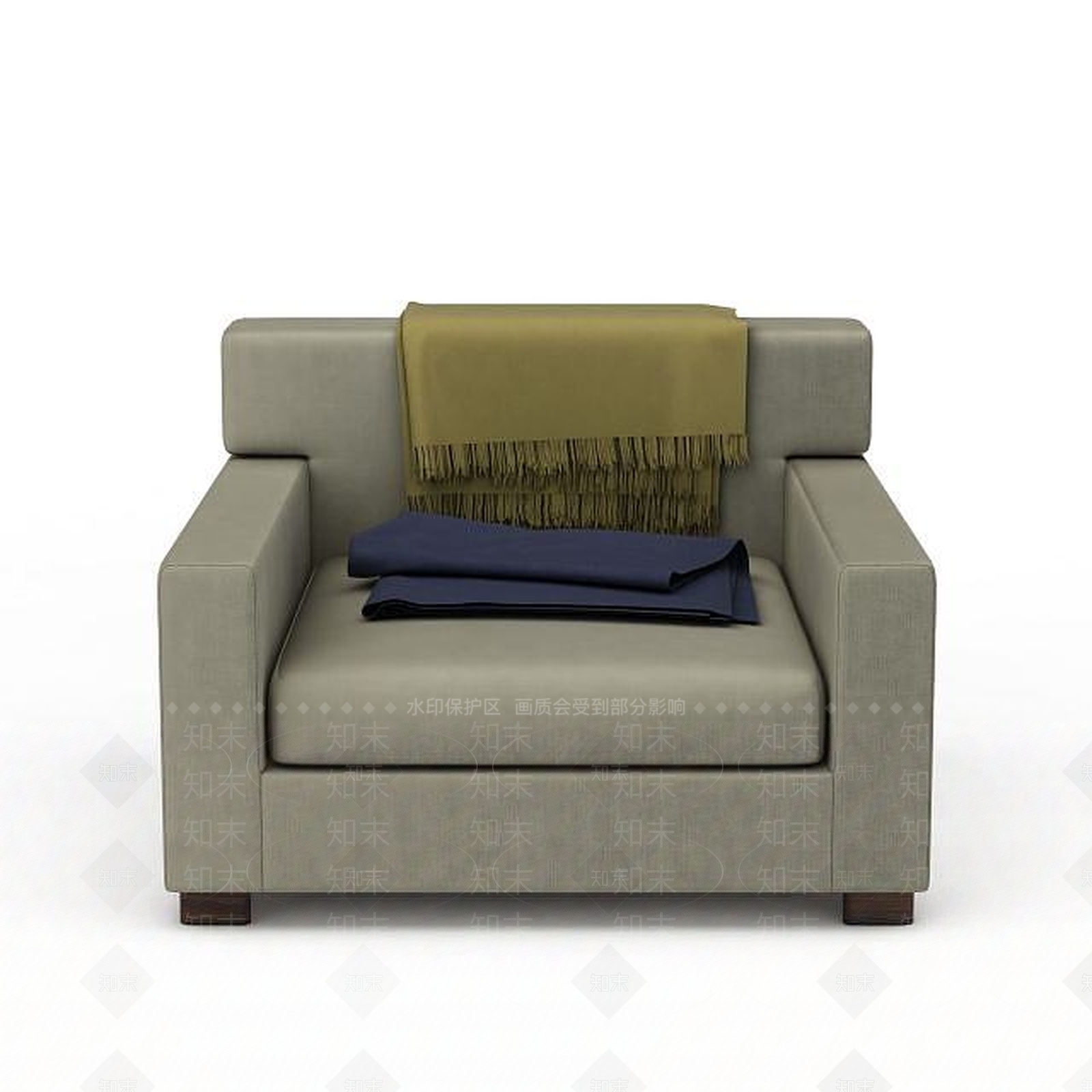 现代牛仔裤围巾组合3D模型下载【ID:1196718178】