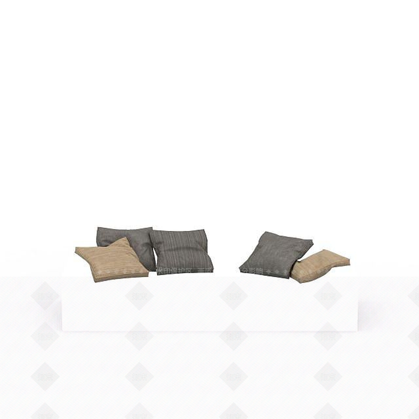 现代抱枕组合3D模型下载【ID:1196718205】