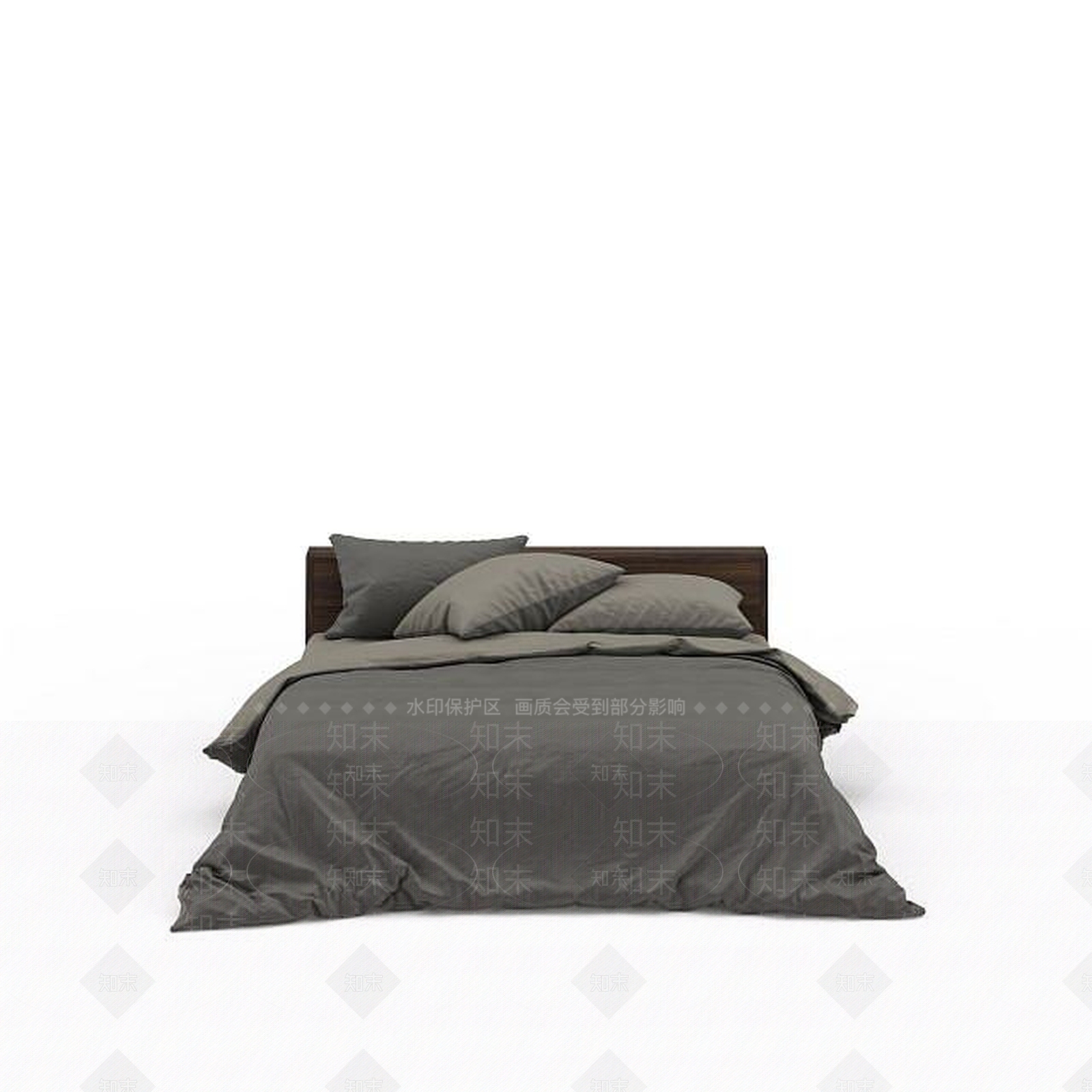 欧式古典欧式简约床3D模型下载【ID:1196718711】