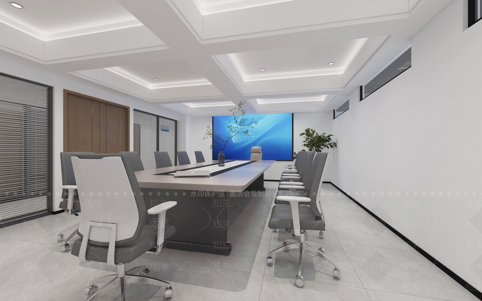 现代会议室3D模型下载【ID:1196719154】