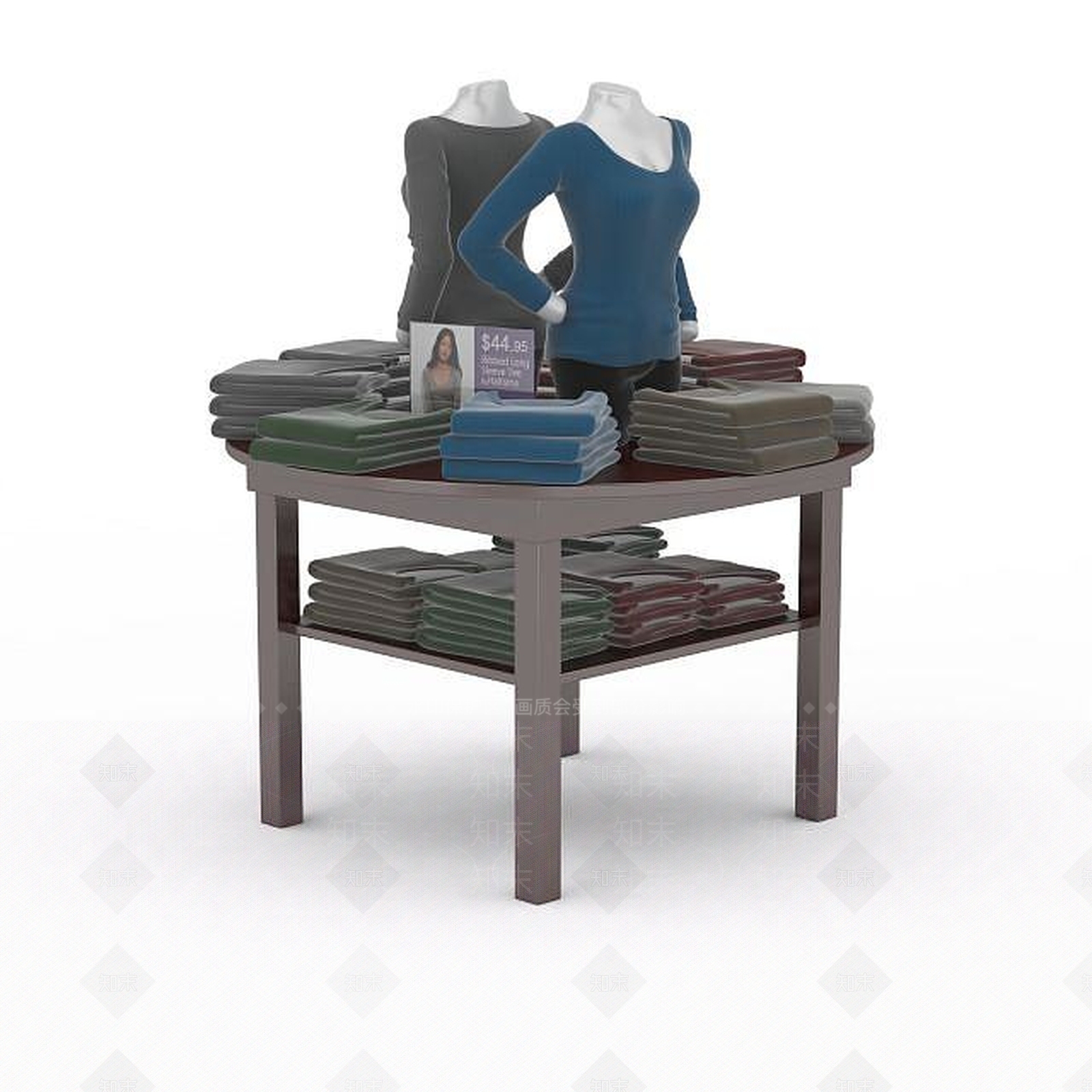 现代服装店上衣3D模型下载【ID:1196720904】