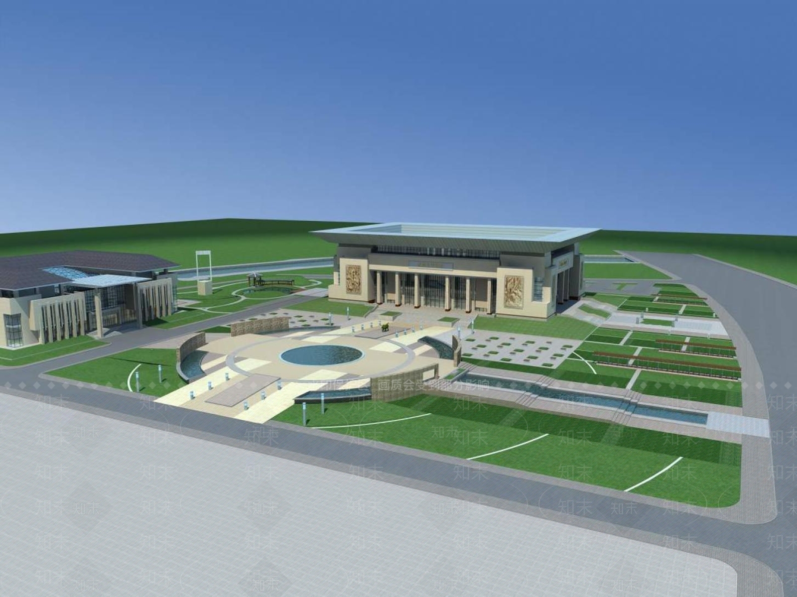 中式博物馆3D模型下载【ID:1196721865】