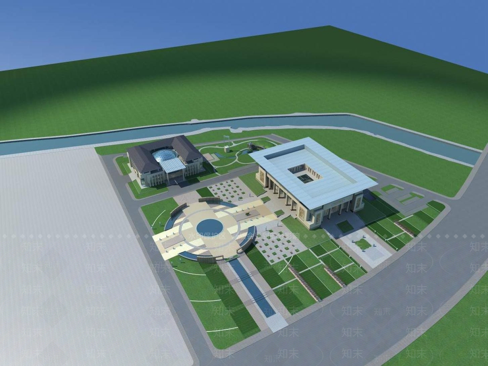 中式博物馆3D模型下载【ID:1196721865】