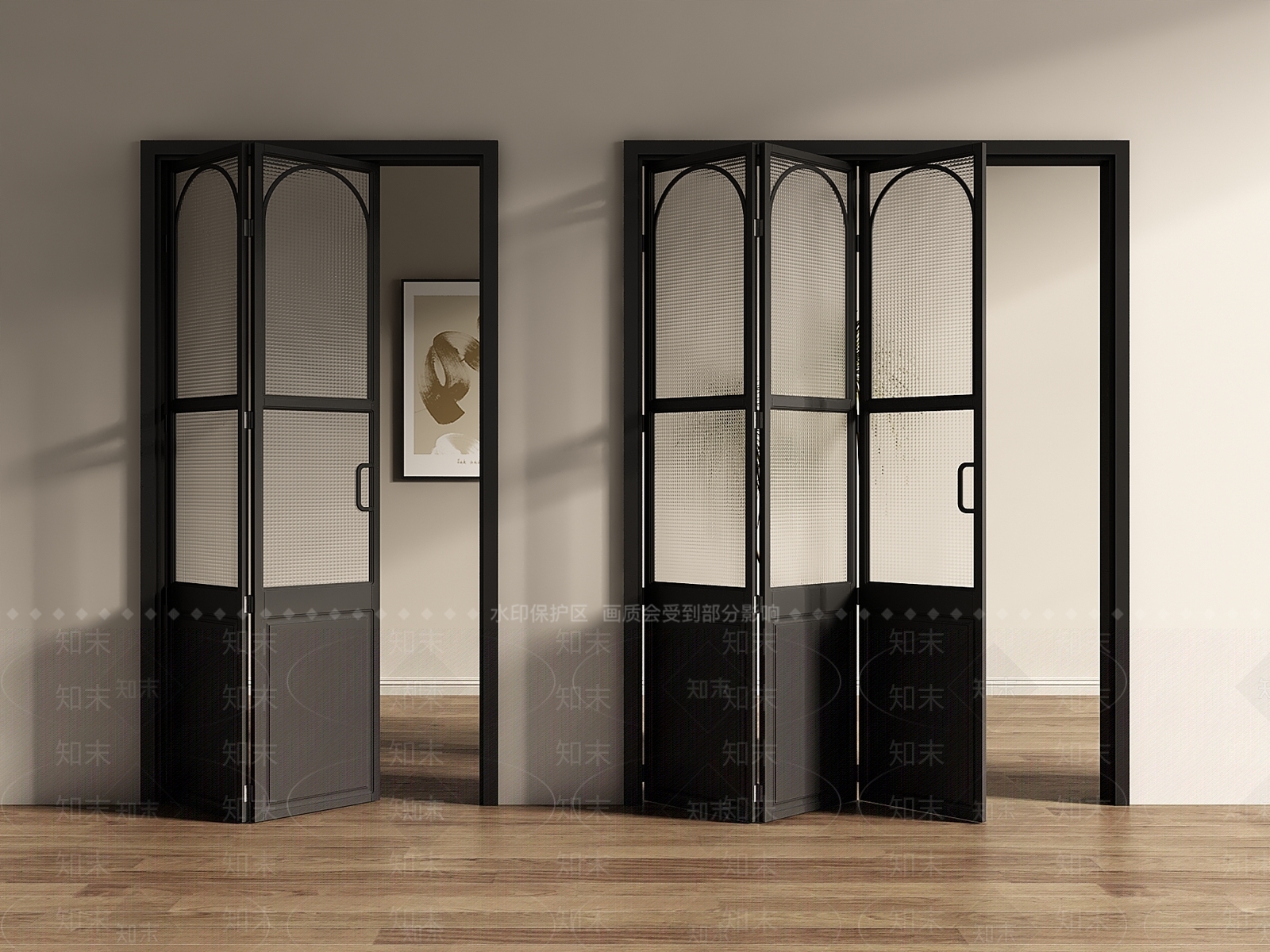 法式折叠门3D模型下载【ID:1196722088】