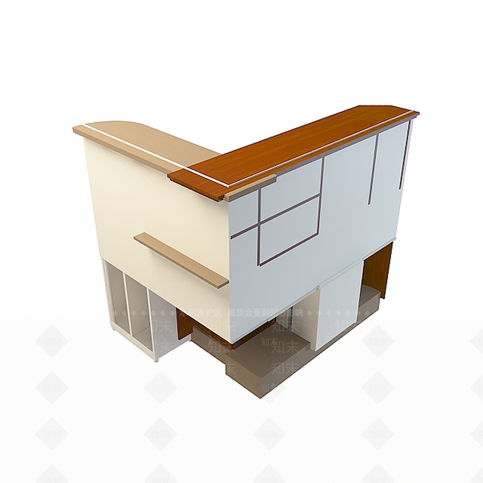 现代厨房豪华橱柜3D模型下载【ID:1196722407】