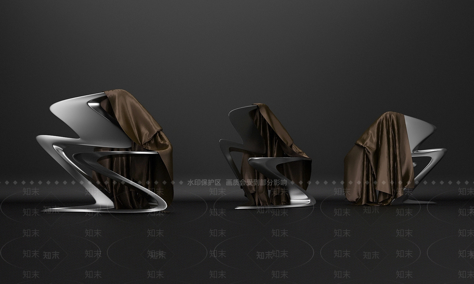 现代Z形椅子3D模型下载【ID:1196722610】