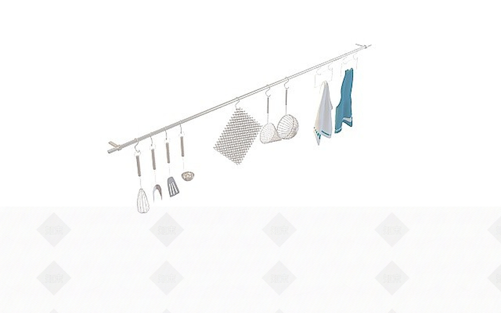 现代厨房用具3D模型下载【ID:1196722896】