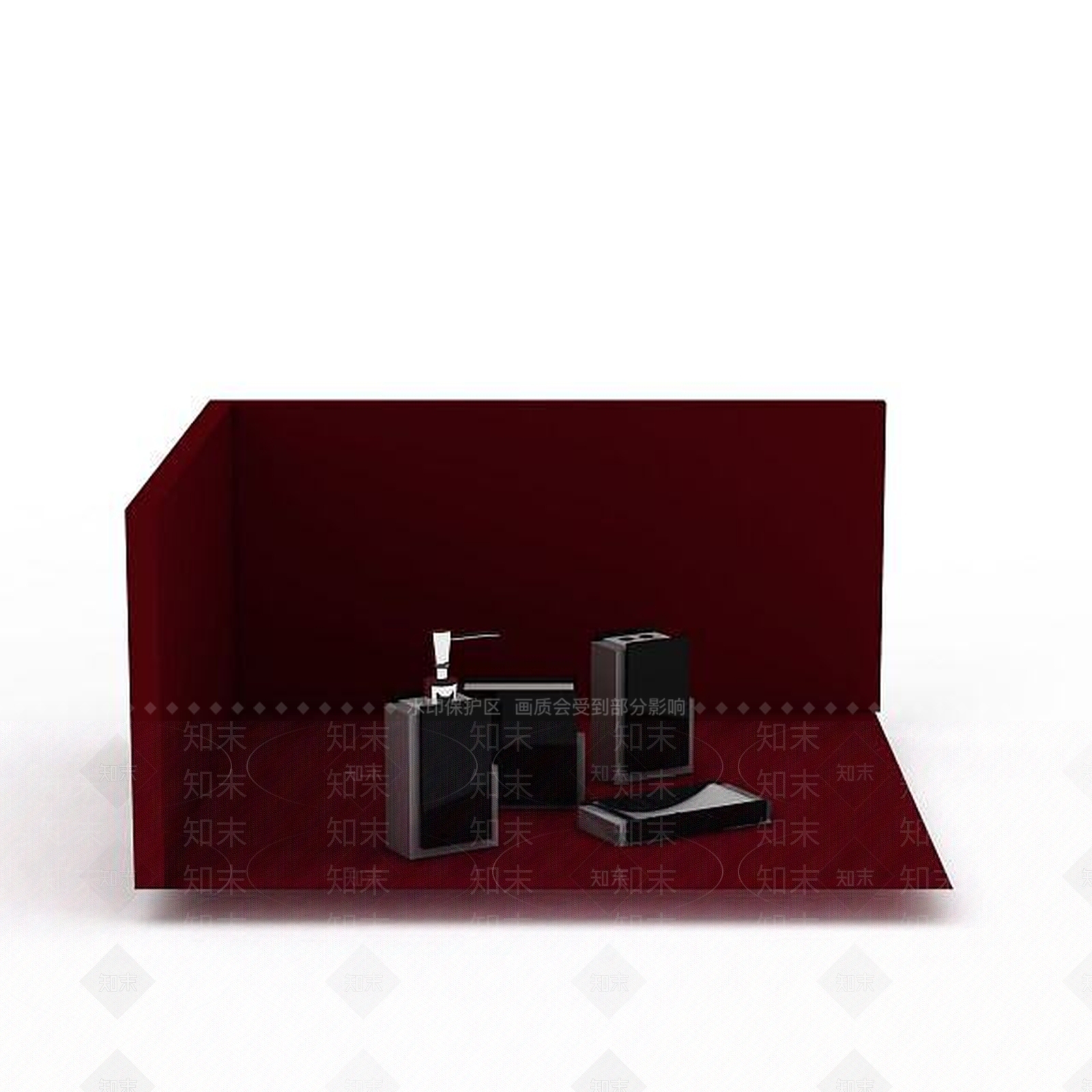 现代沐浴用品3D模型下载【ID:1196723145】