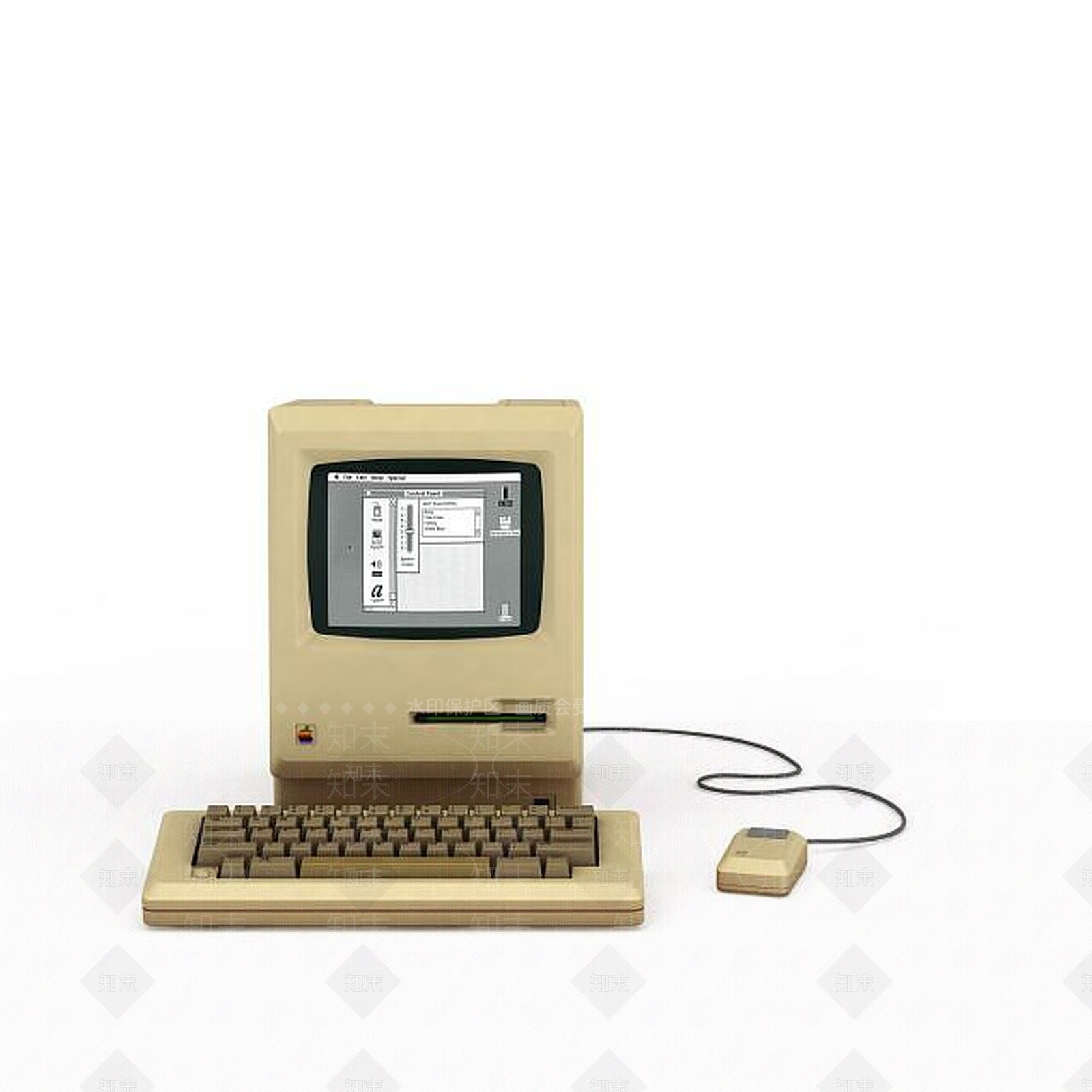 现代老式电脑3D模型下载【ID:1196725150】