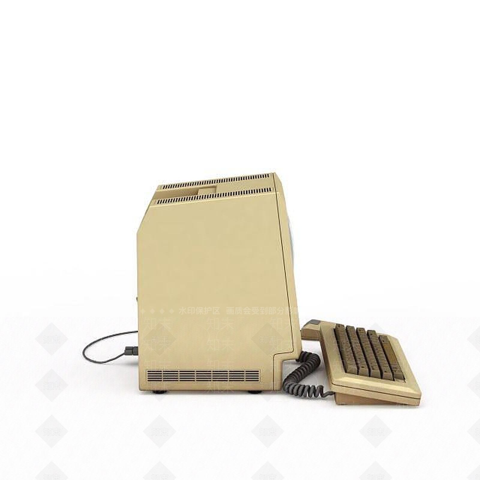 现代老式电脑3D模型下载【ID:1196725150】