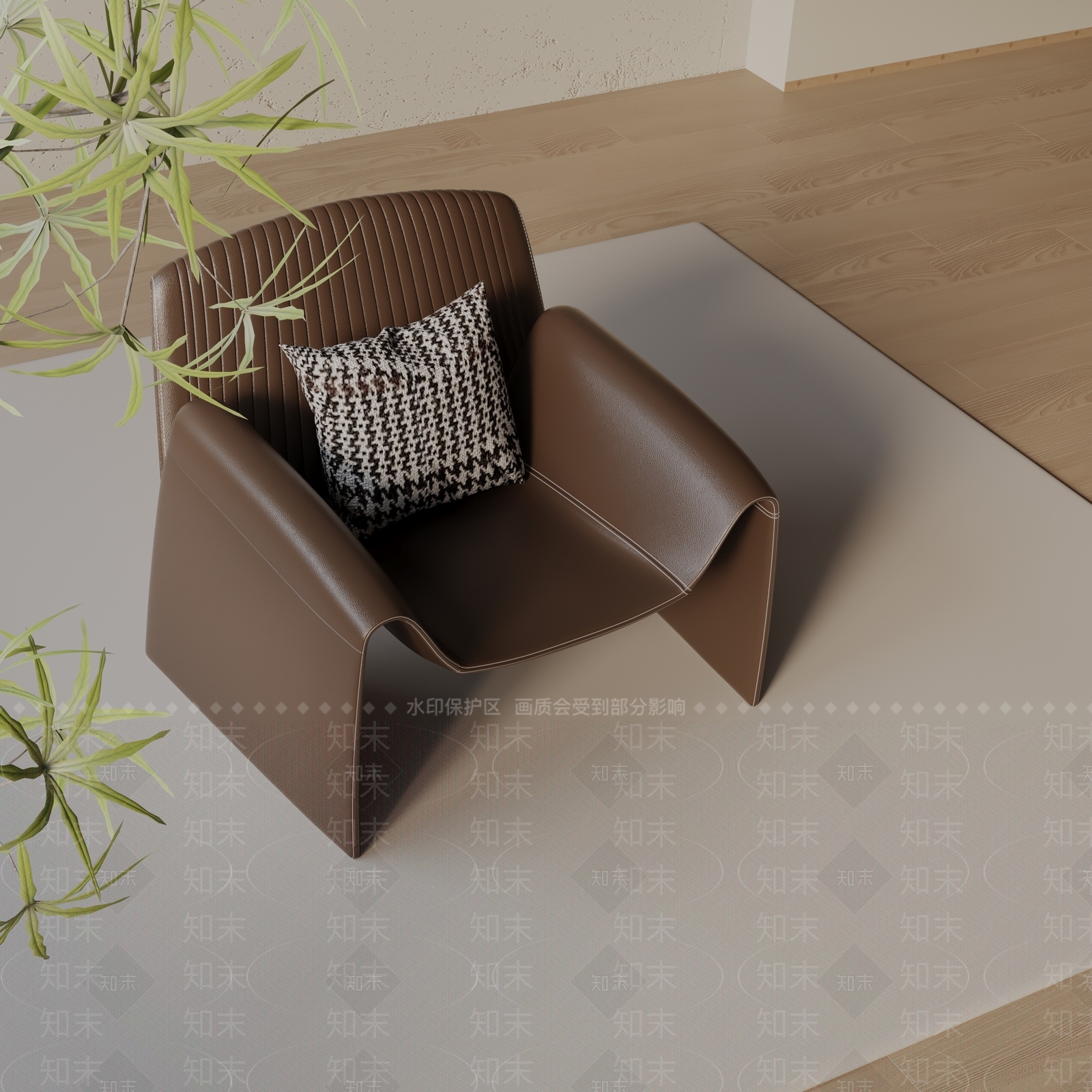 现代休闲椅3D模型下载【ID:1196726712】