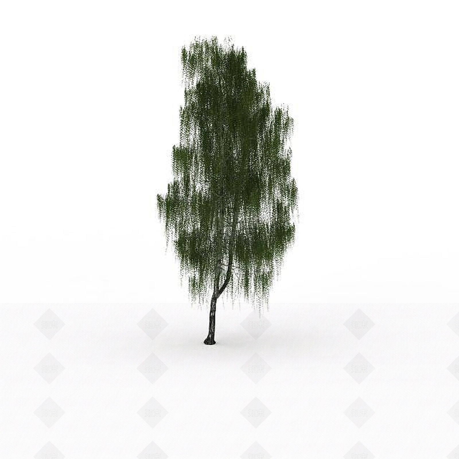 现代园林柳树3D模型下载【ID:1196727561】