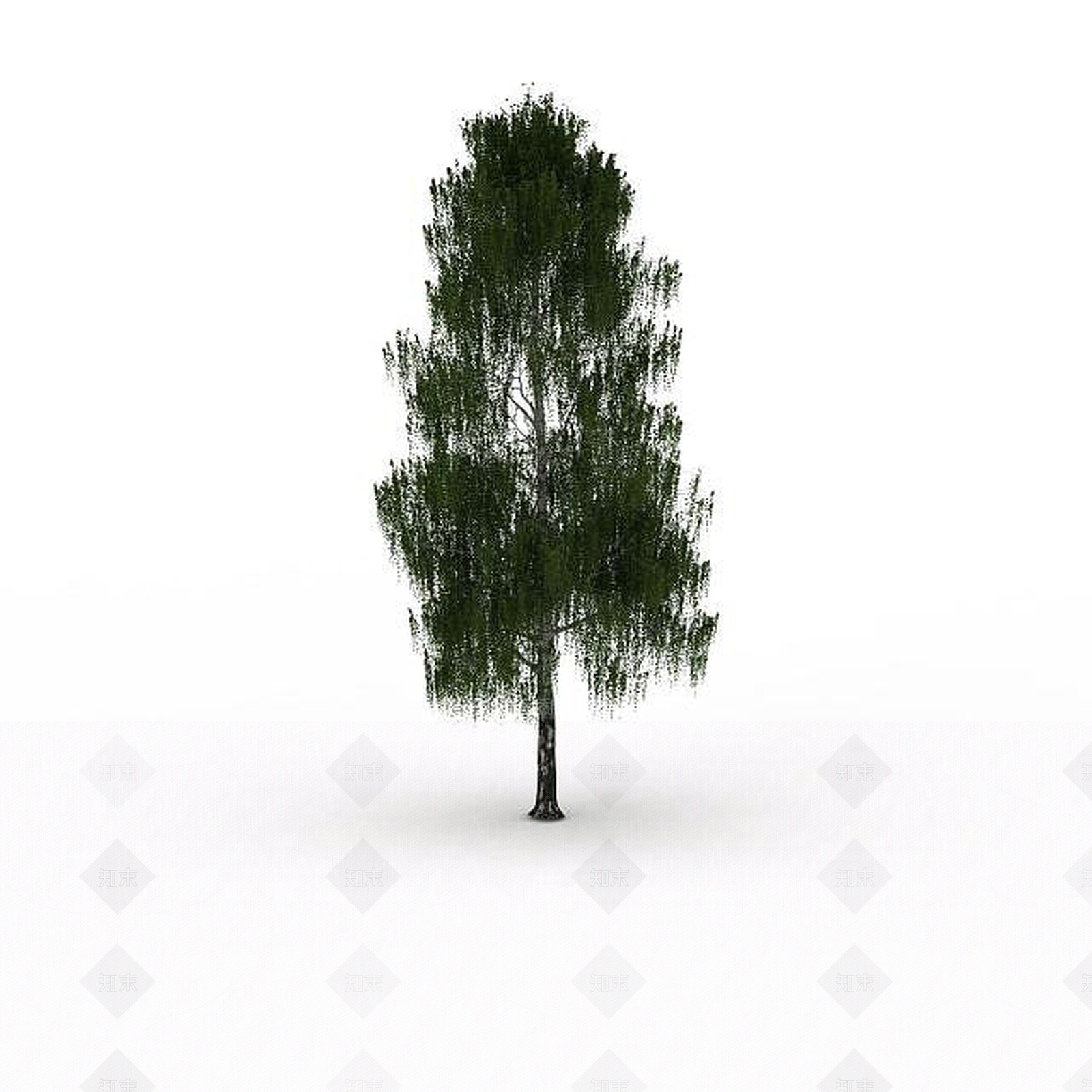 现代街边柳树3D模型下载【ID:1196727720】