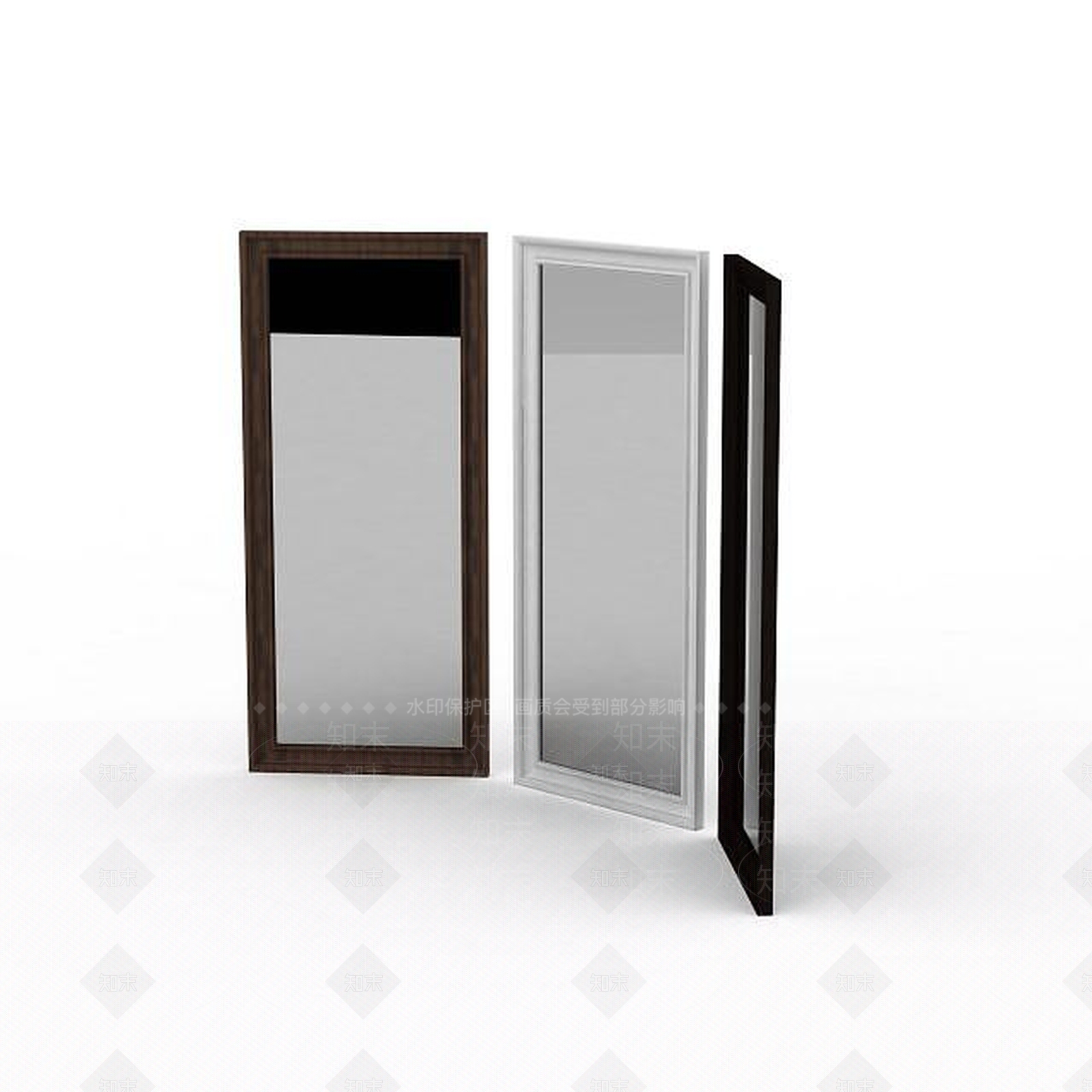 现代简约全身镜3D模型下载【ID:1196728985】