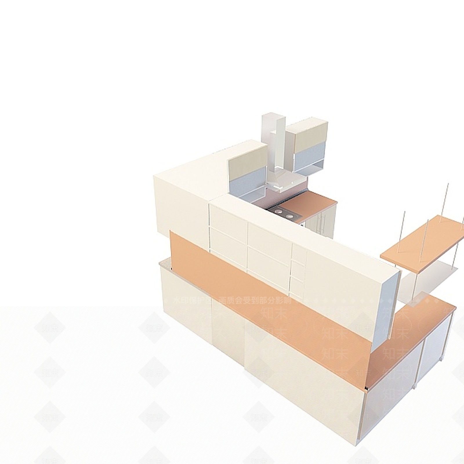 现代化橱柜3D模型下载【ID:1196728997】