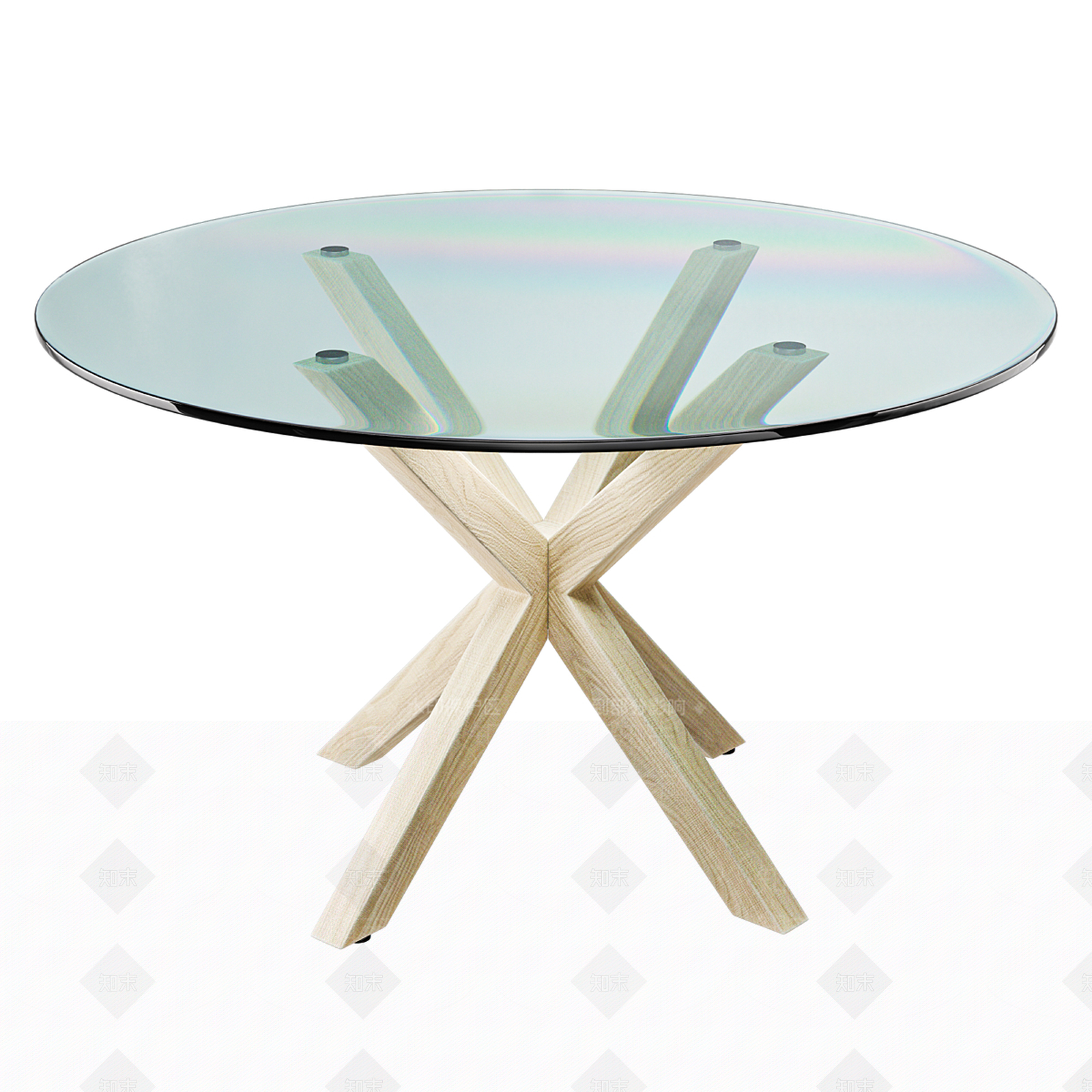 北欧原木餐桌3D模型下载【ID:1196730214】