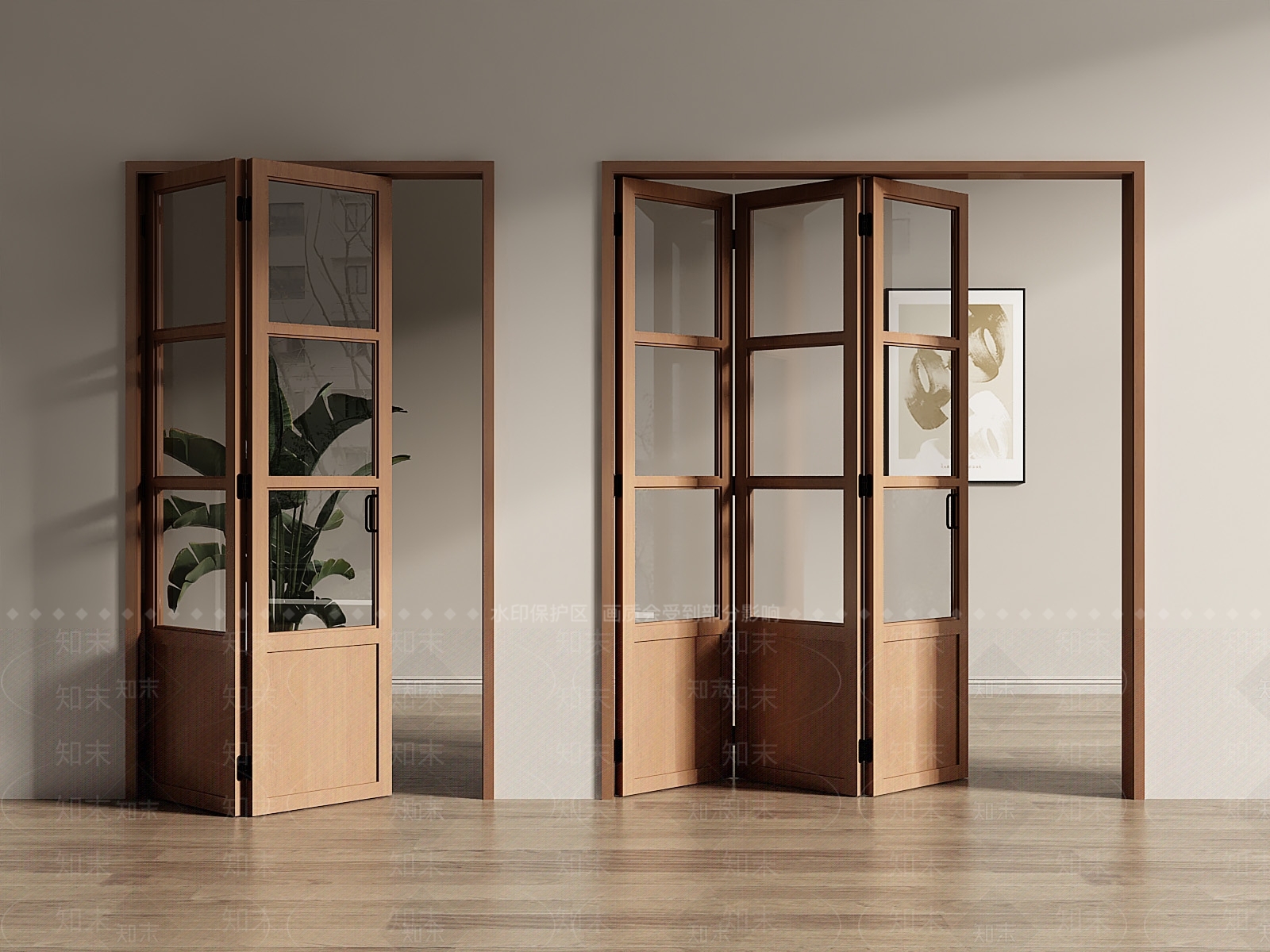 美式法式折叠门SU模型下载【ID:1196730871】