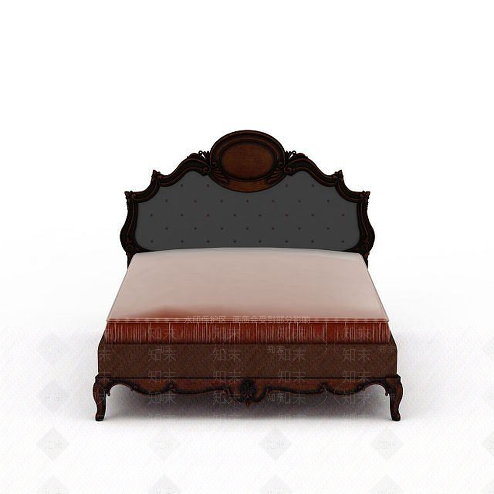 欧式古典欧式简约床3D模型下载【ID:1196732011】