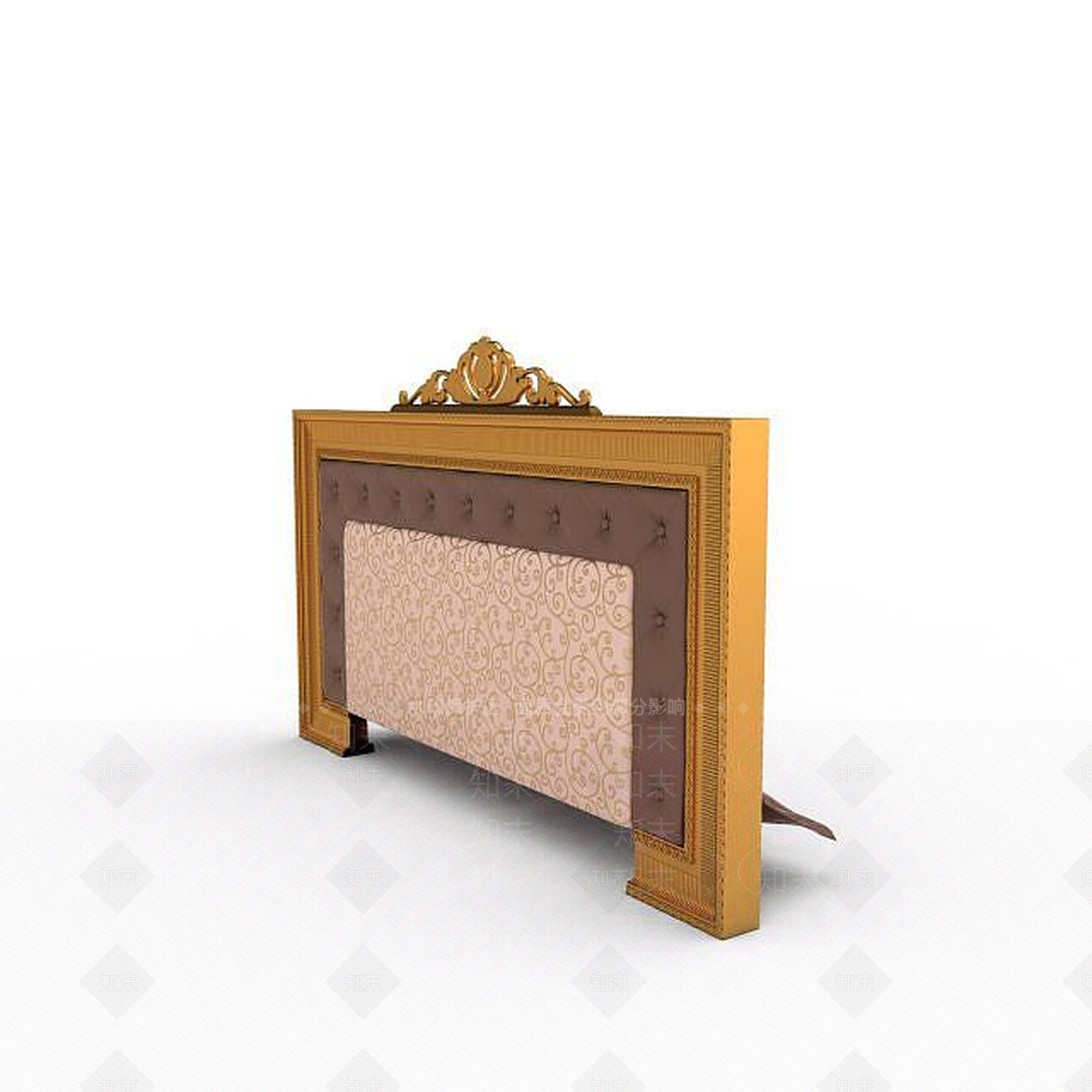欧式古典欧式床头枕头组合3D模型下载【ID:1196732114】