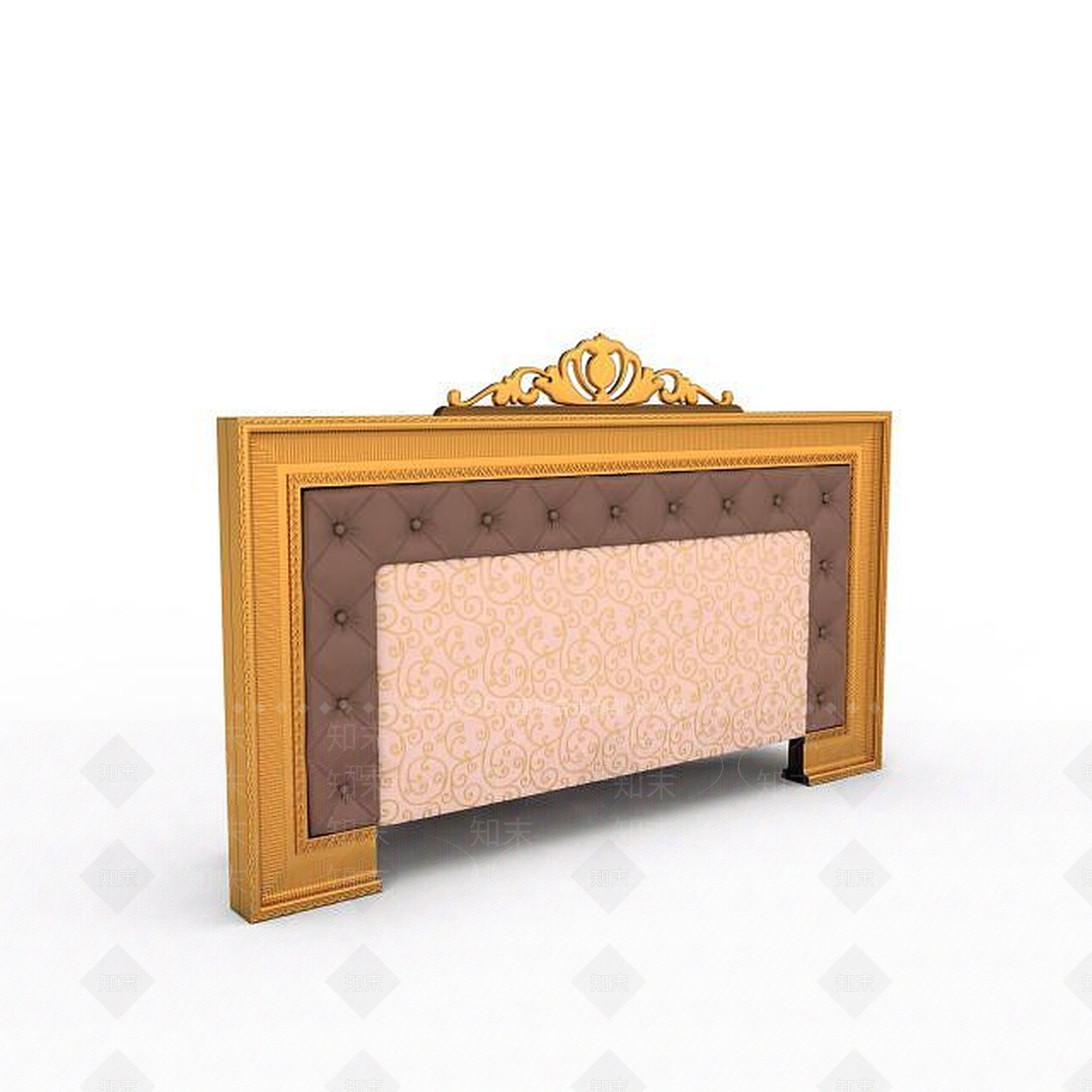 欧式古典欧式床头枕头组合3D模型下载【ID:1196732114】