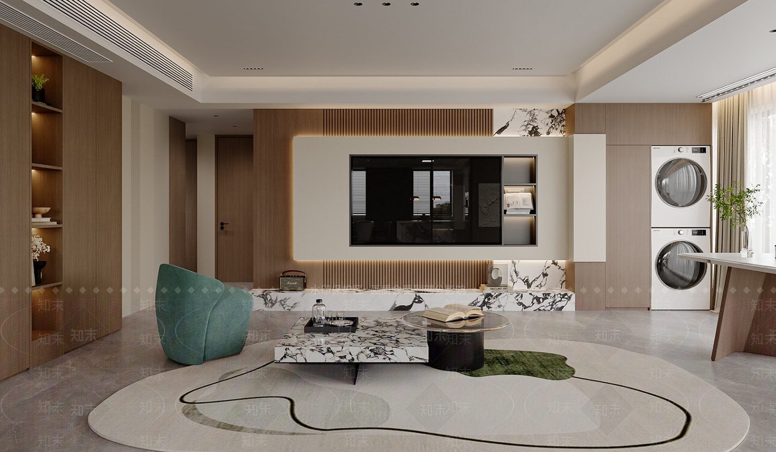 现代轻奢客餐厅3D模型下载【ID:1196732239】