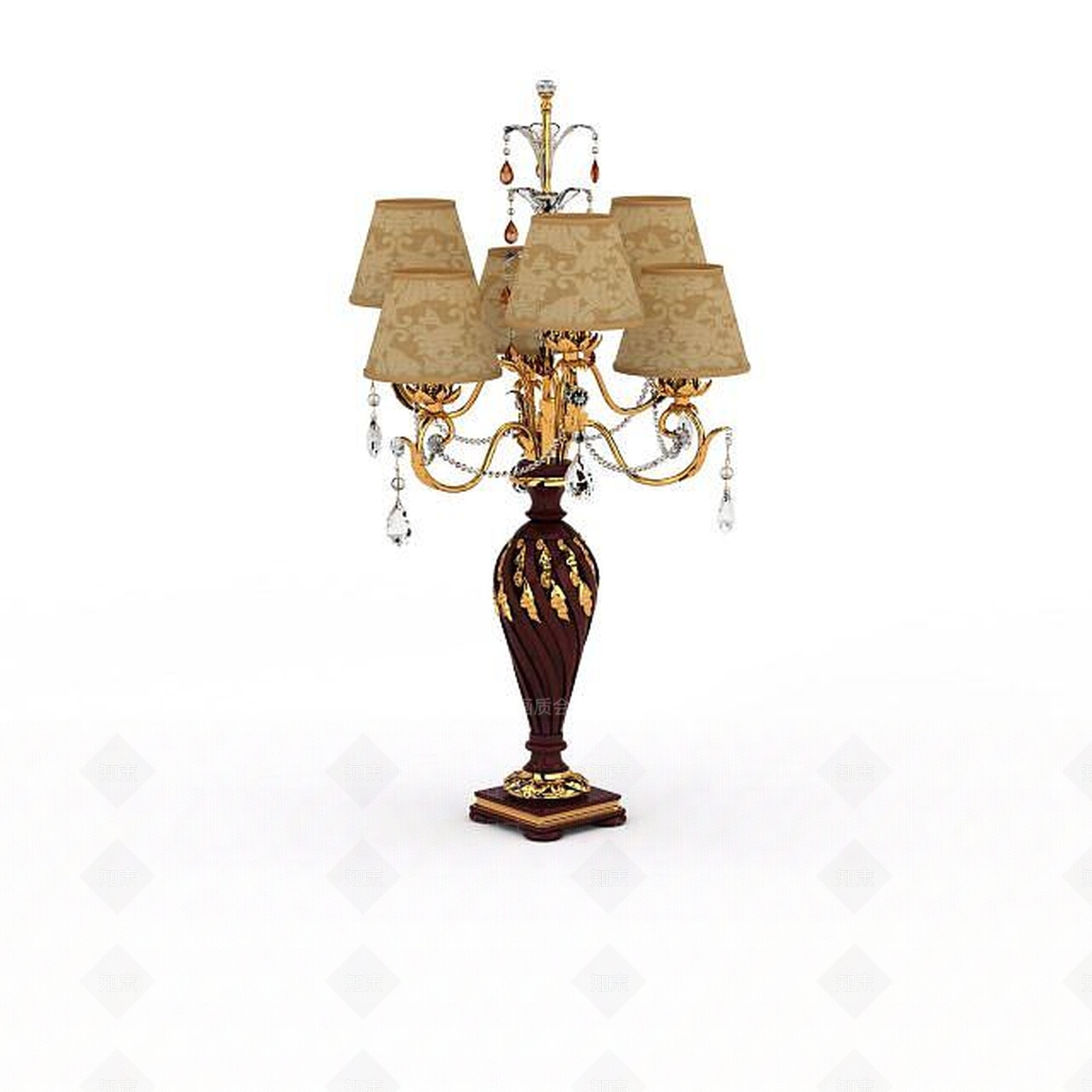 欧式古典欧式豪华灯具3D模型下载【ID:1196732267】