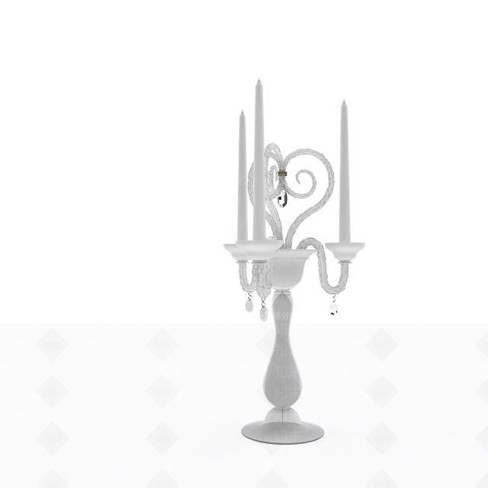 欧式古典欧式蜡烛台3D模型下载【ID:1196733964】