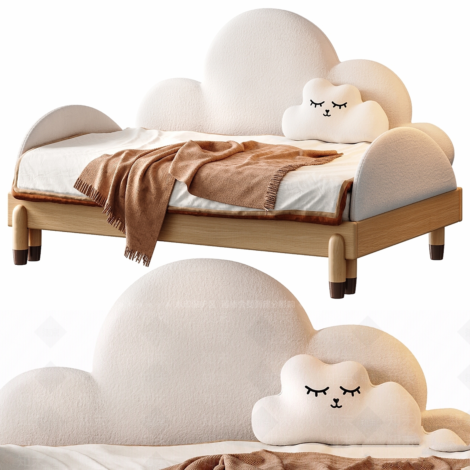 儿童床3D模型下载【ID:1196734257】