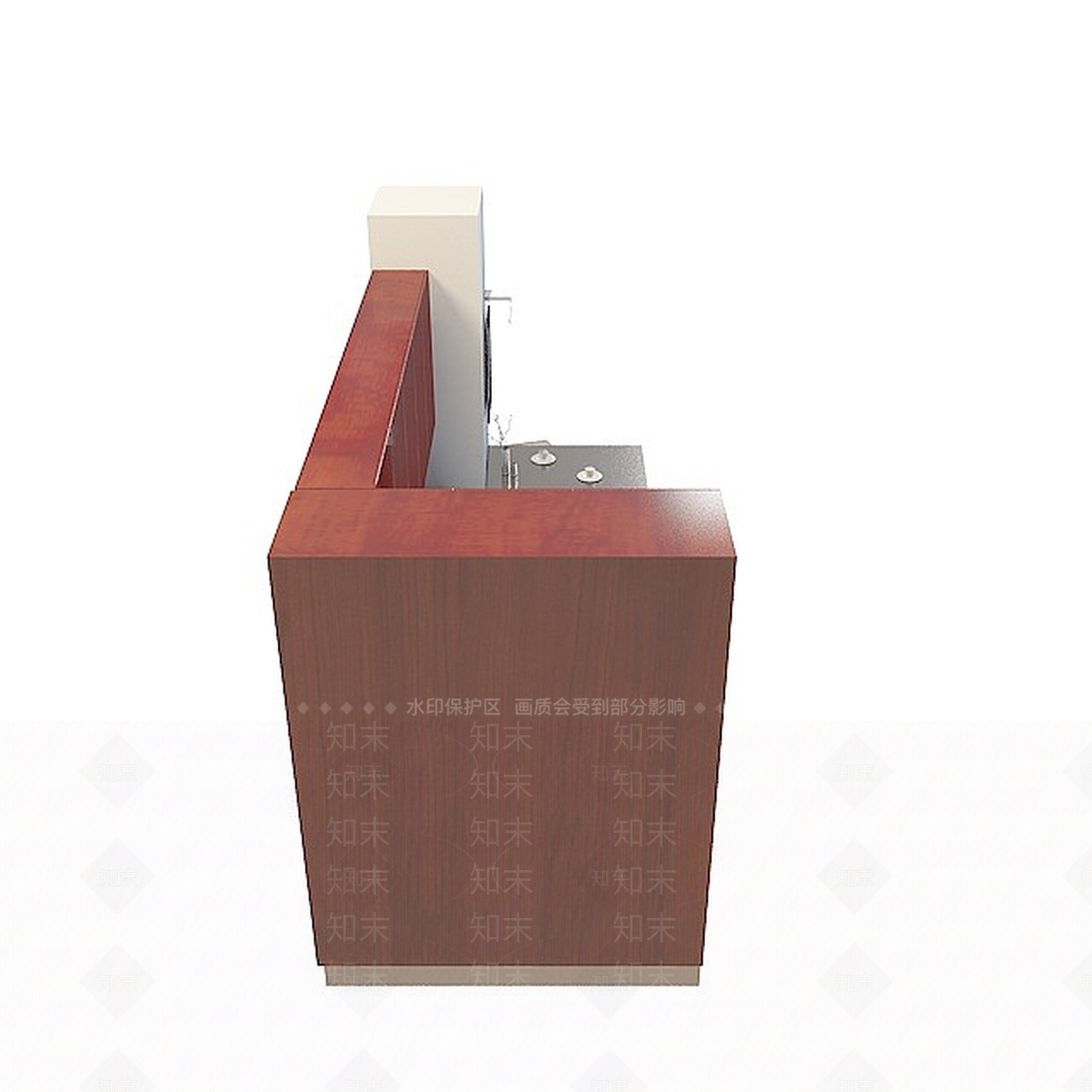 现代实木橱柜3D模型下载【ID:1196734596】