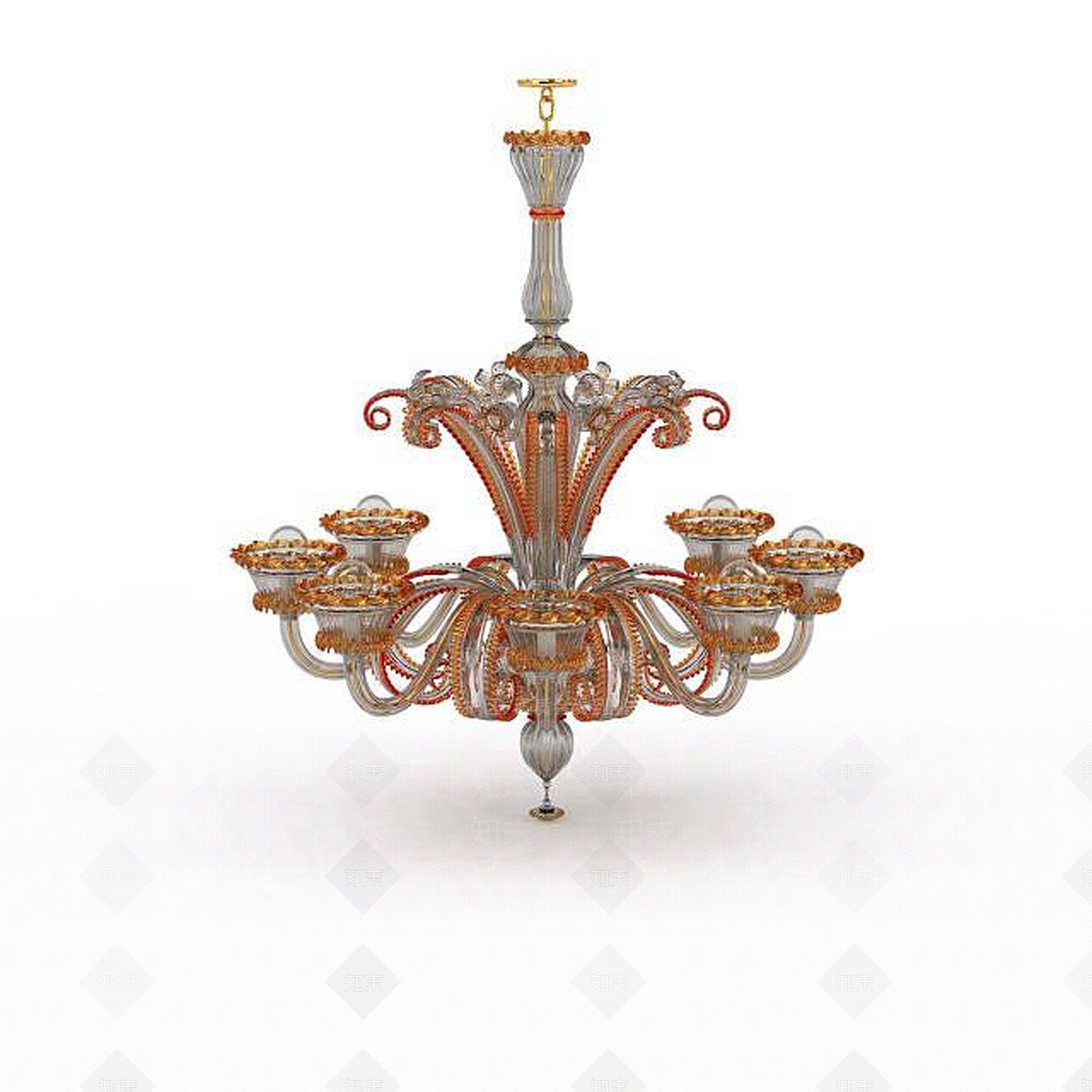 欧式古典欧式现代吊灯3D模型下载【ID:1196735095】