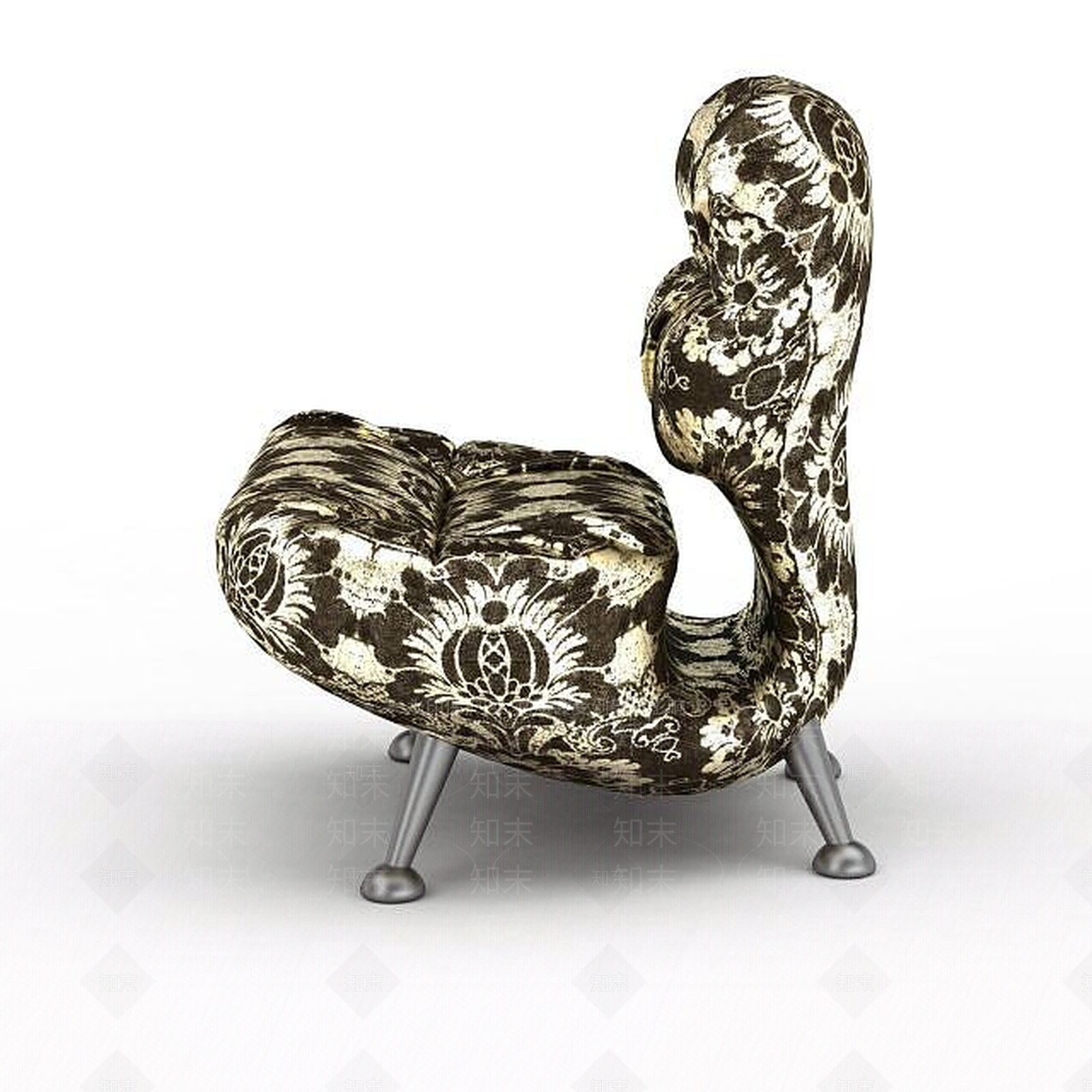 欧式古典欧式豹纹沙发3D模型下载【ID:1196735855】